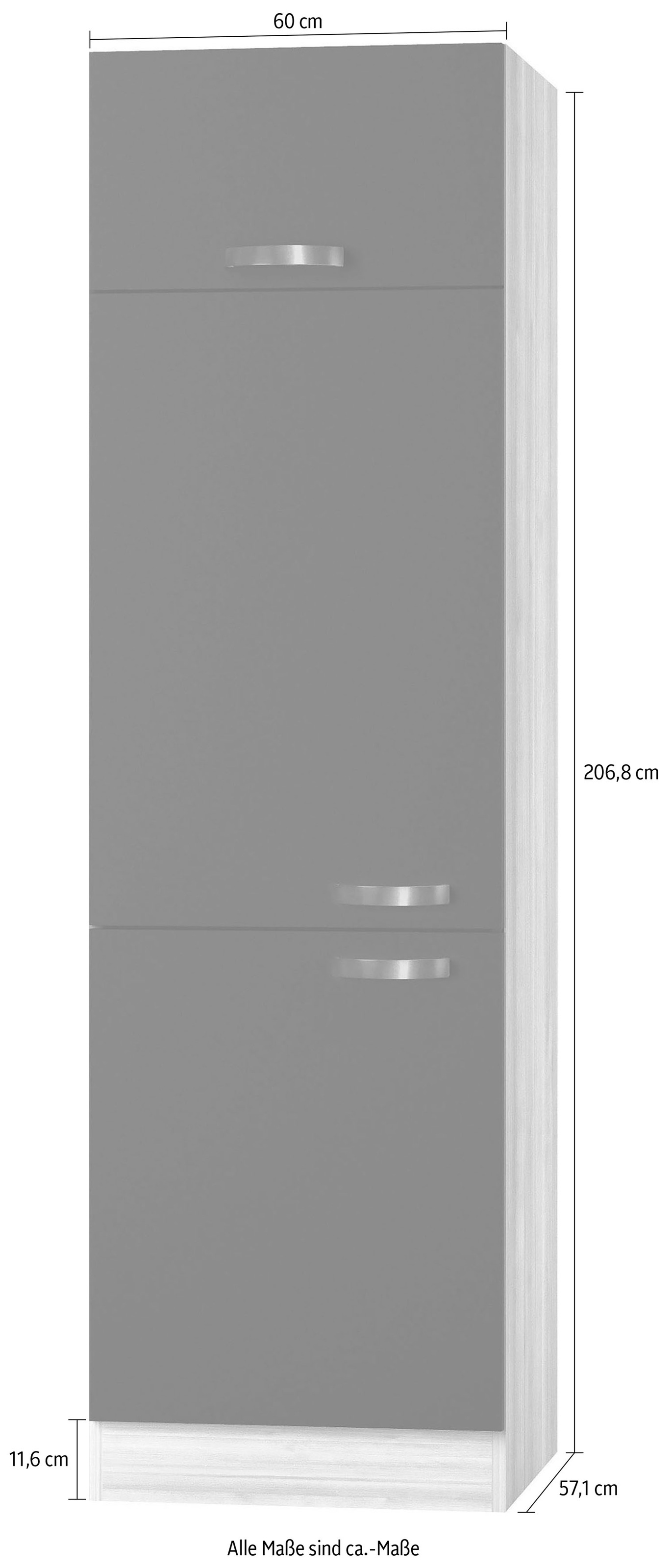 OPTIFIT Kühlumbauschrank »Faro«, mit Metallgriffen, Breite 60 cm