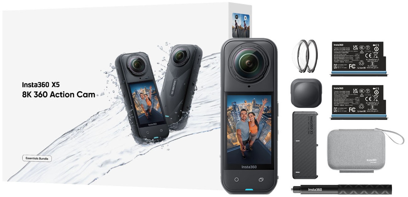 Insta360 Action Cam »X5 Essentials Bundle« 8K Bluetooth