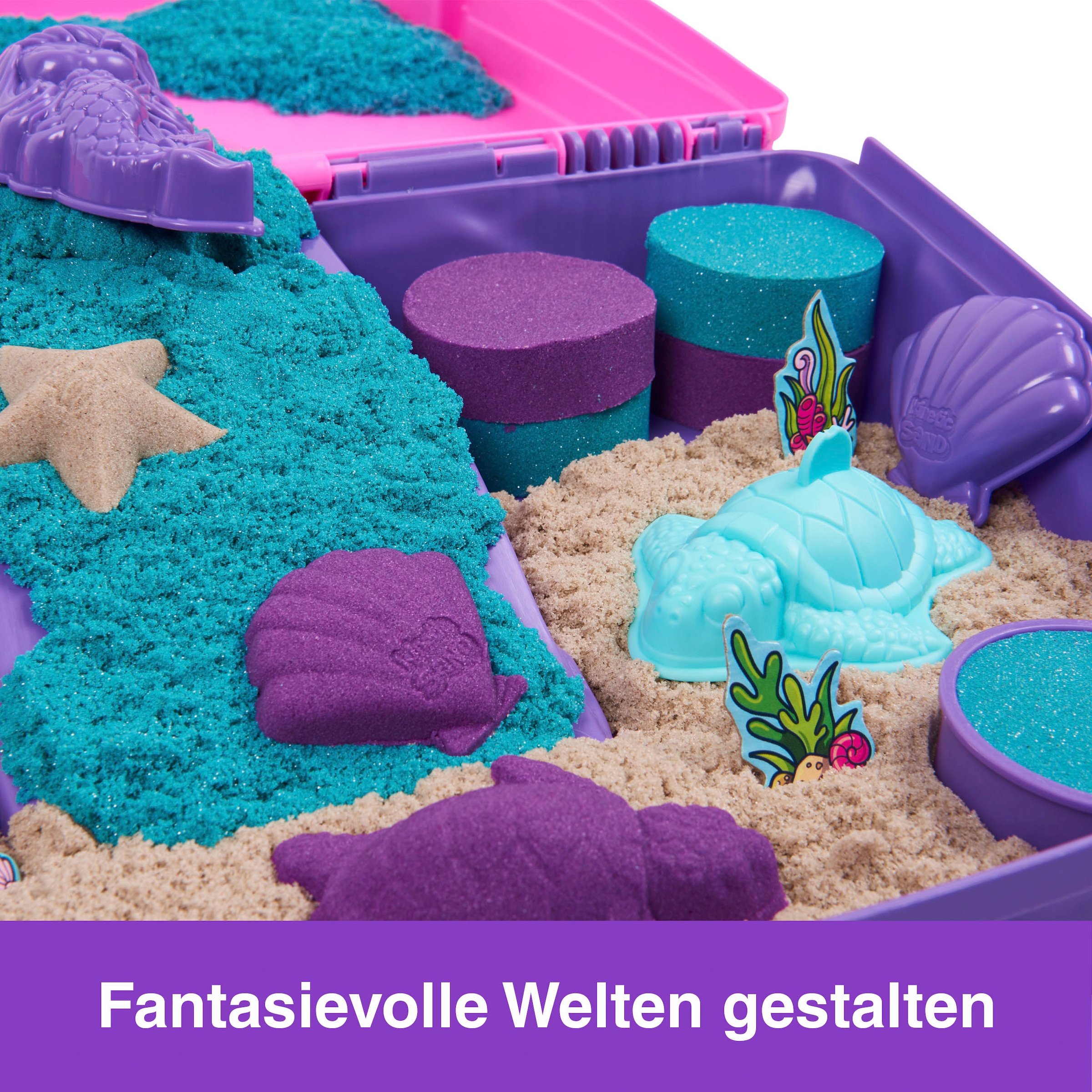 Spin Master Kreativset »Kinetic Sand - Mermaid Folding Sand Box 934 g«