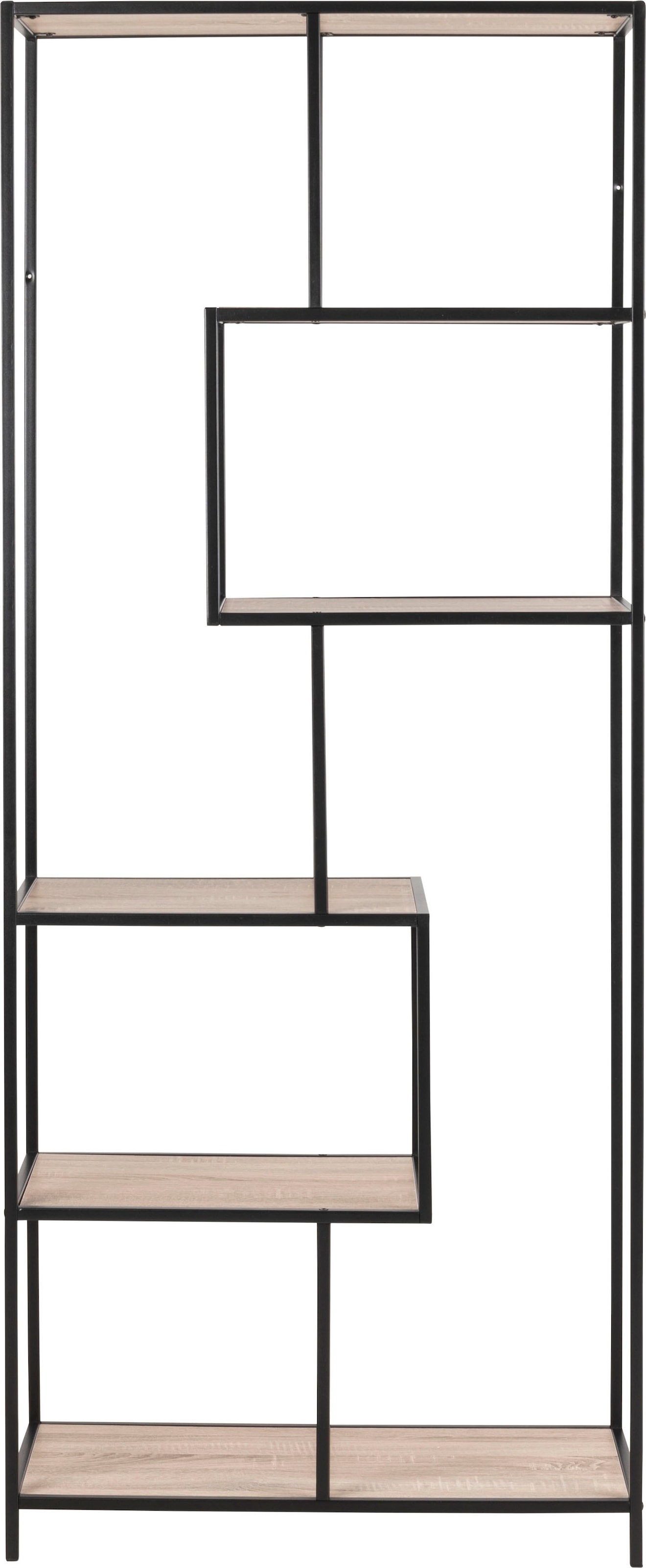 ACTONA GROUP Bücherregal, Metallgestell, modernes Design, 5 Einlegeböden, a günstig online kaufen