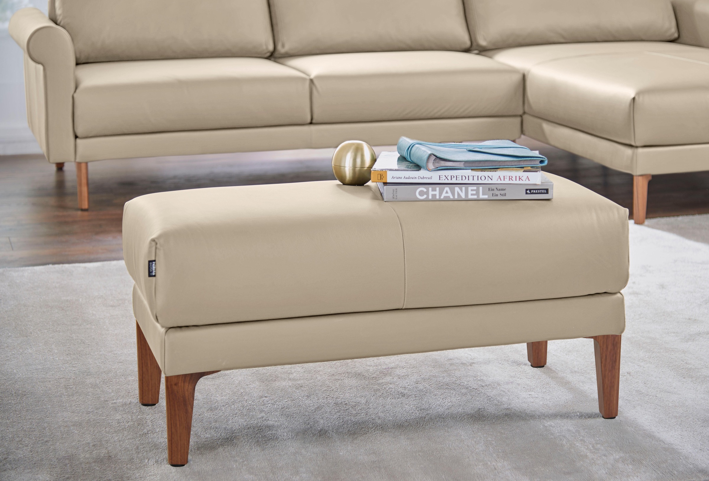 Creation BY ROLF BENZ Hockerbank "CR.450, Sitzbank" Füße aus Massivholz günstig online kaufen