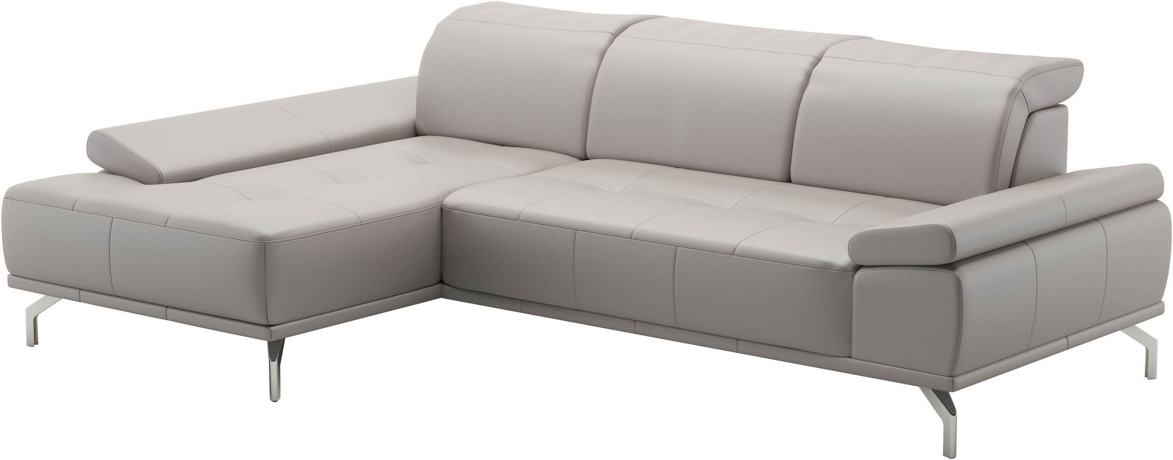 Places of Style Ecksofa »Caluna«, Inkl.Sitztiefenverstellung, wahlweise mit Kopf- und Armteilverstellung