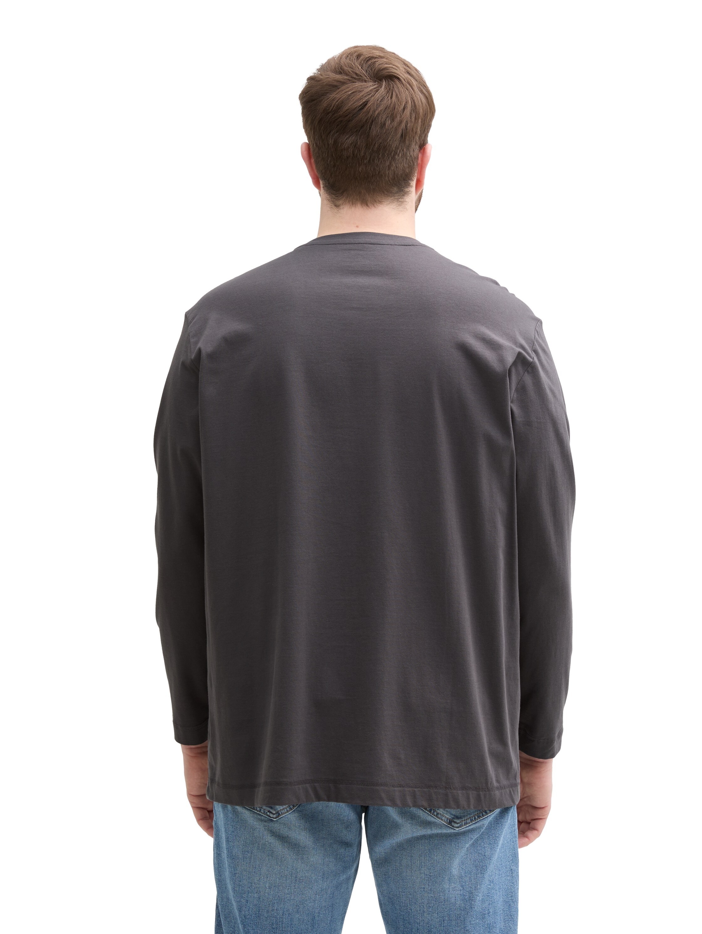 TOM TAILOR PLUS Langarmshirt mit Logo-Stickerei