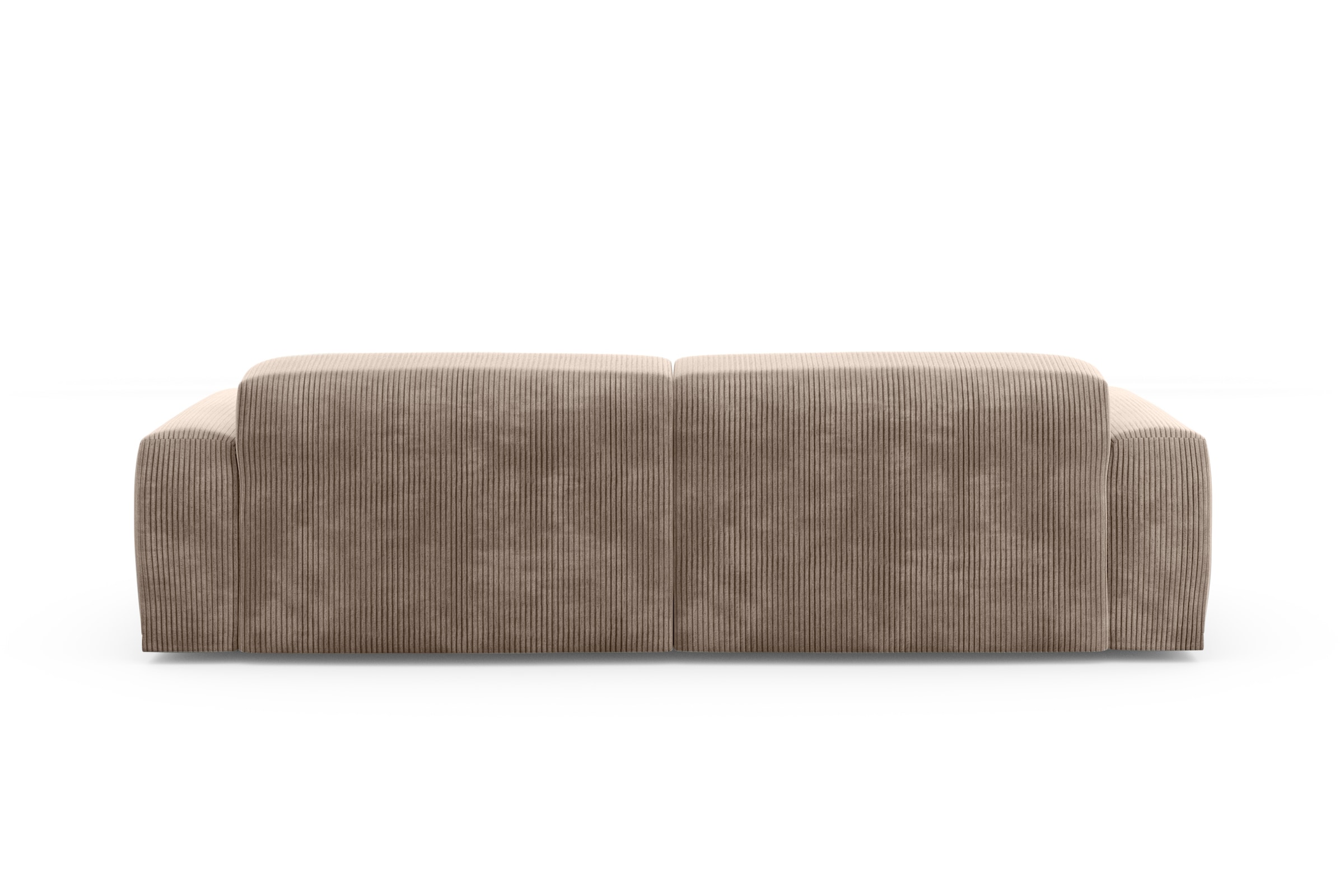 TRENDMANUFAKTUR Ecksofa »Braga, mit hochwertigem Kaltschaum, L-Form, in Cord erhältlich«, (2 St.), modernes Sofa, Couch mit hohem Sitzkomfort, 255/72/160 cm (B/H/T)