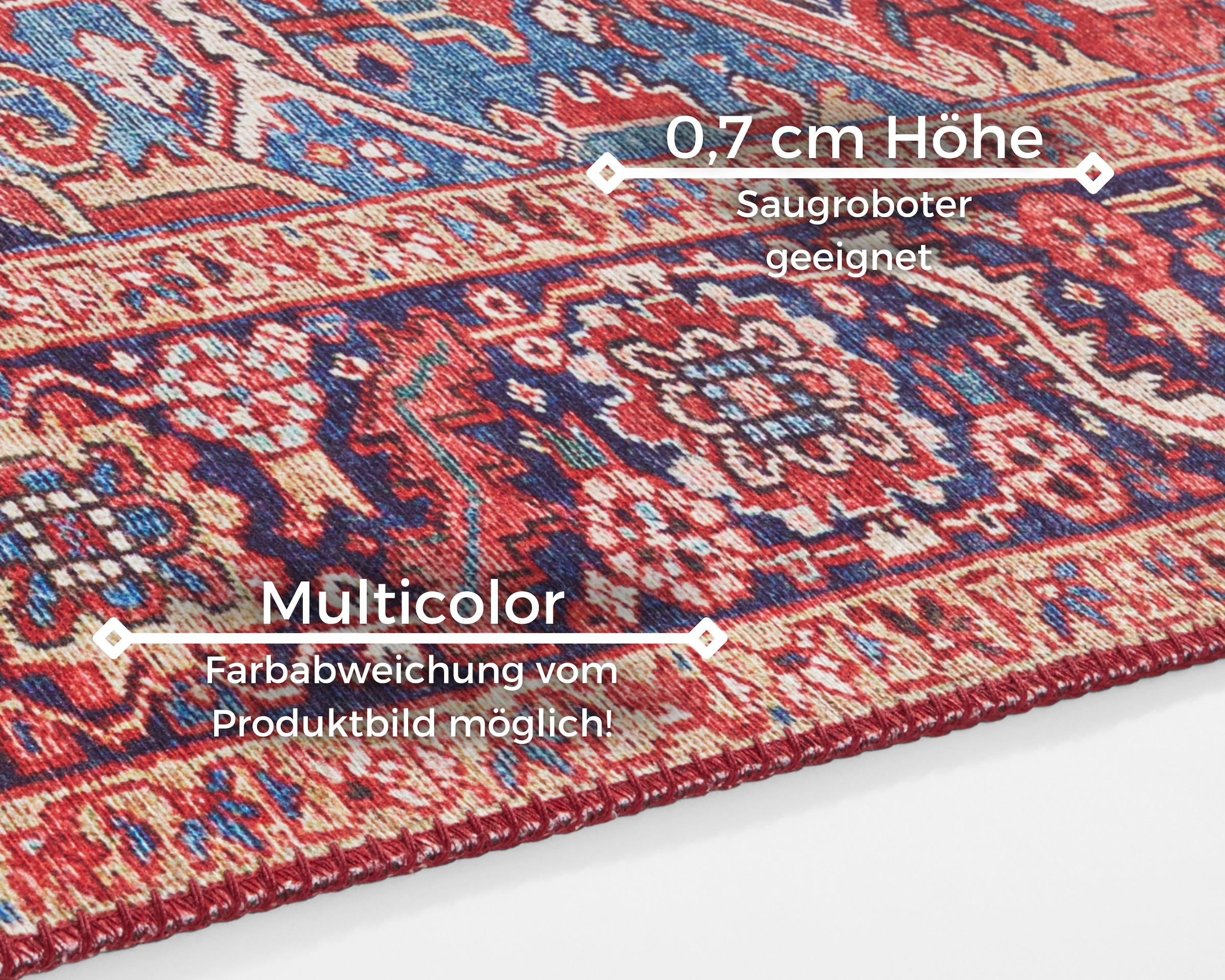 NORTHRUGS Teppich »Amata«, rechteckig, 5 mm Höhe, Orientalisch, Läufer, Vin günstig online kaufen