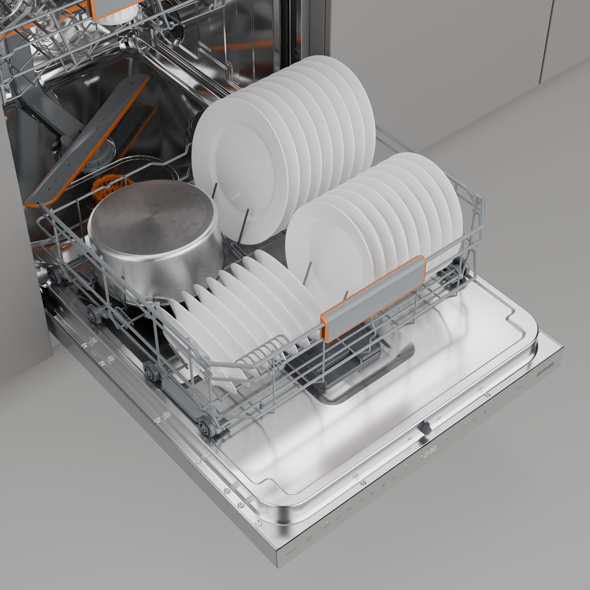 GORENJE Unterbaugeschirrspüler »GU673A65X«, 16 Maßgedecke, TotalDry - auto. Türöffnung