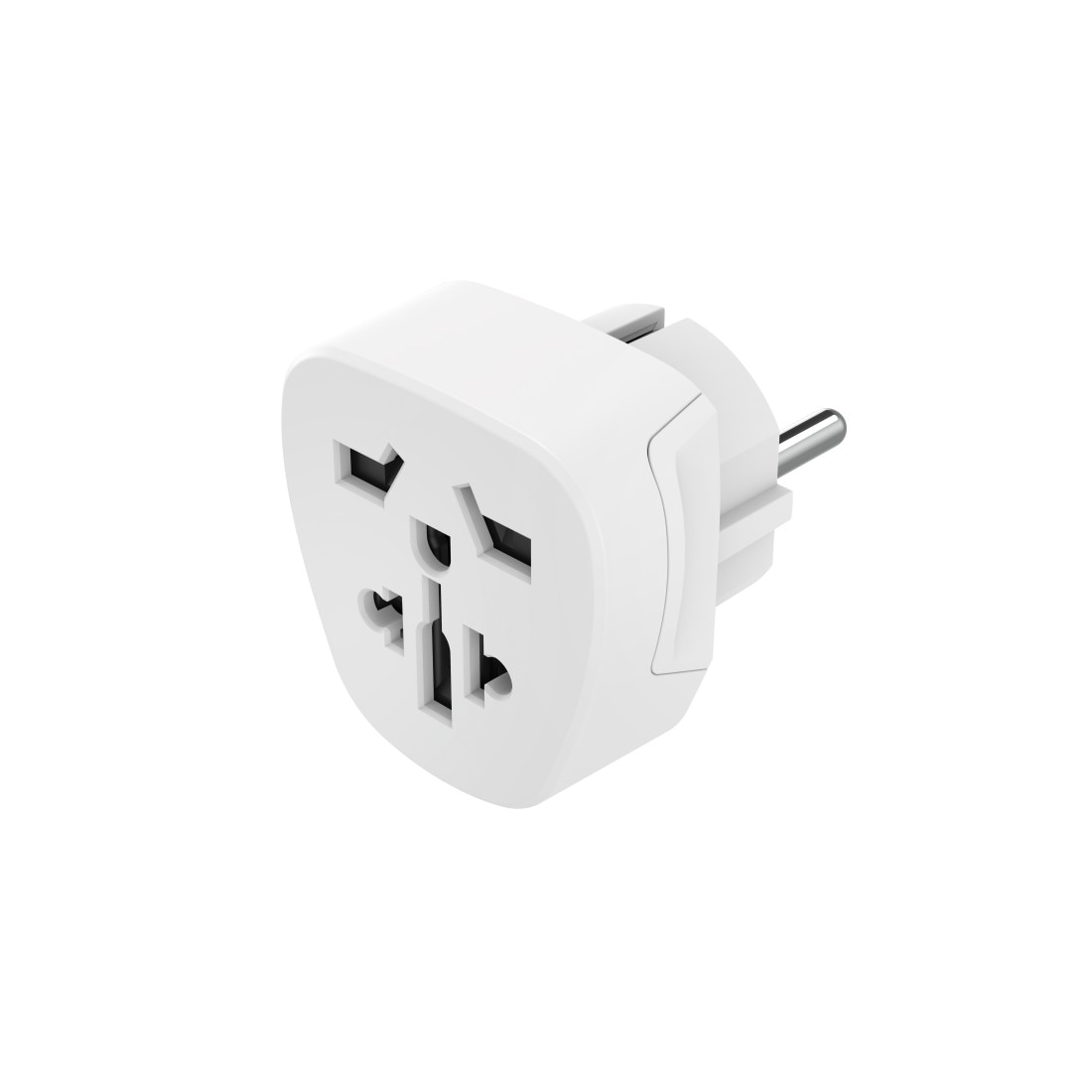 Hama Reiseadapter »Reiseadapter Typ E und F, 3-polig, universal, Welt nach Europa, Weiß«