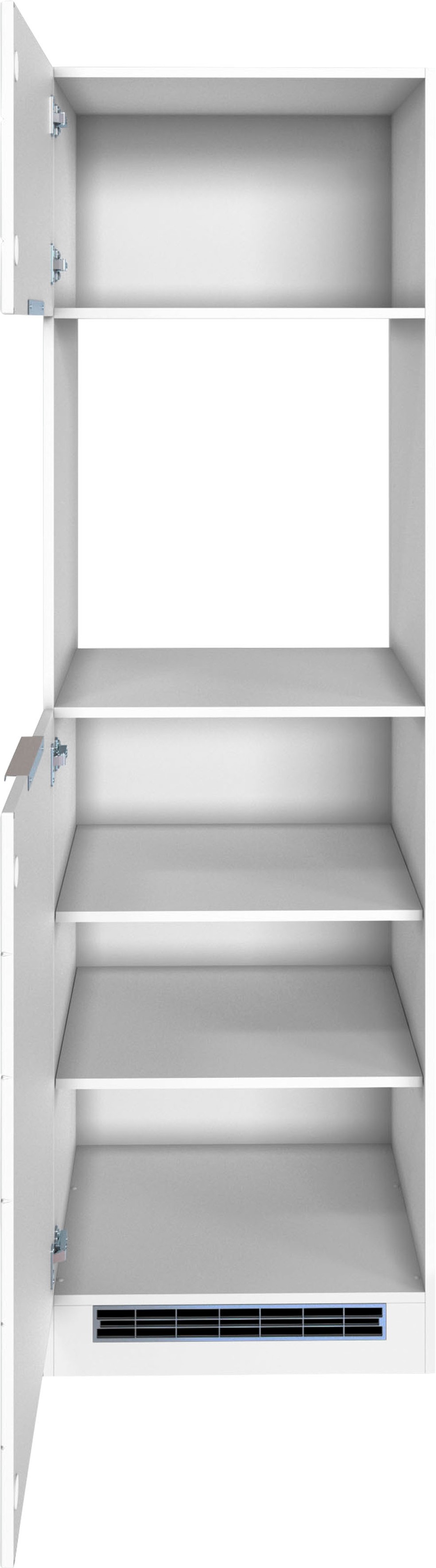 KOCHSTATION Backofenumbauschrank »KS-Luhe« 60 cm breit, hochwertige MDF-Fronten mit waagerechter Lisene