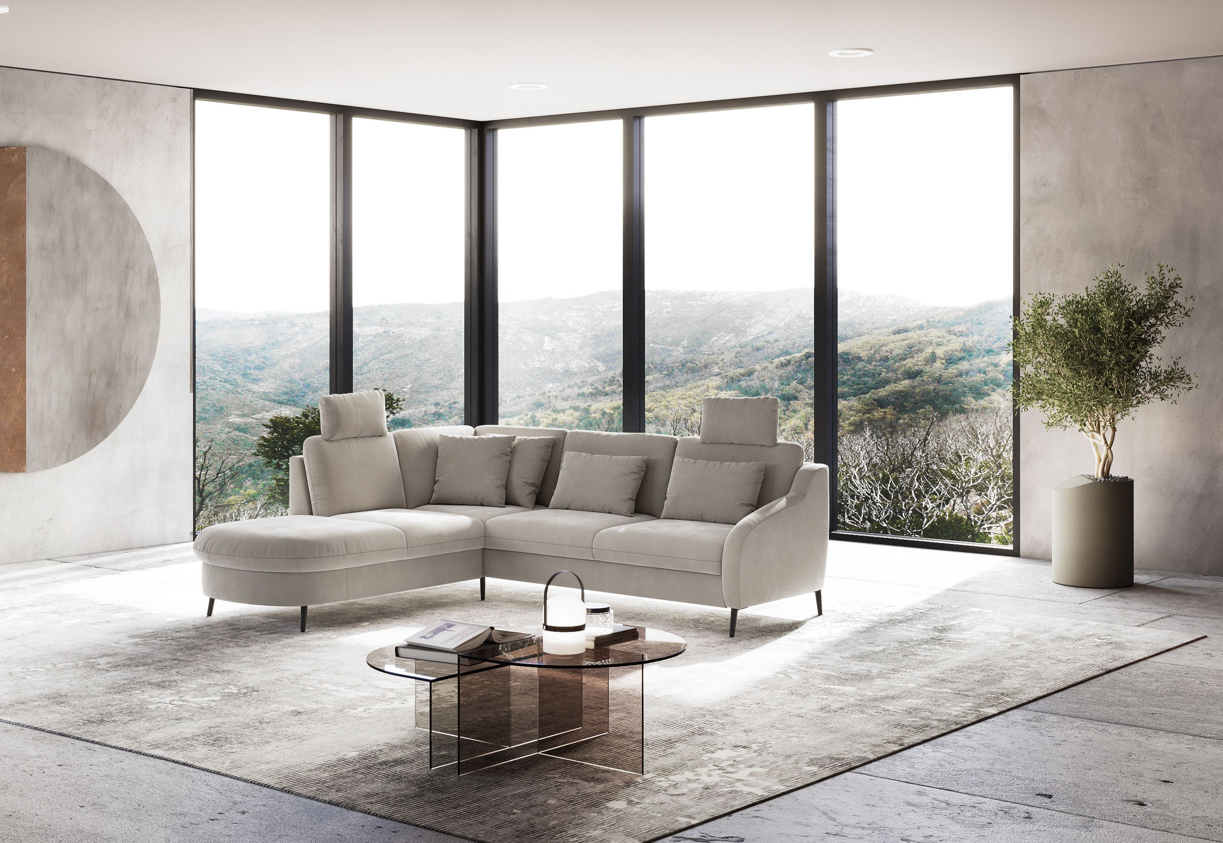 sit&more Ecksofa »Soul L-Form«, wahlweise mit Bettfunktion und Bettkasten oder Schubkasten
