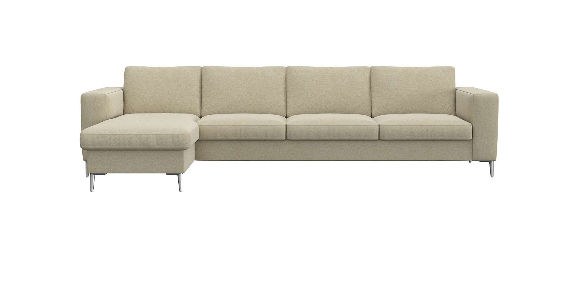 FLEXLUX Ecksofa »Fiore, super Sitzkomfort durch Kaltschaum im Sitz, L-Form« günstig online kaufen