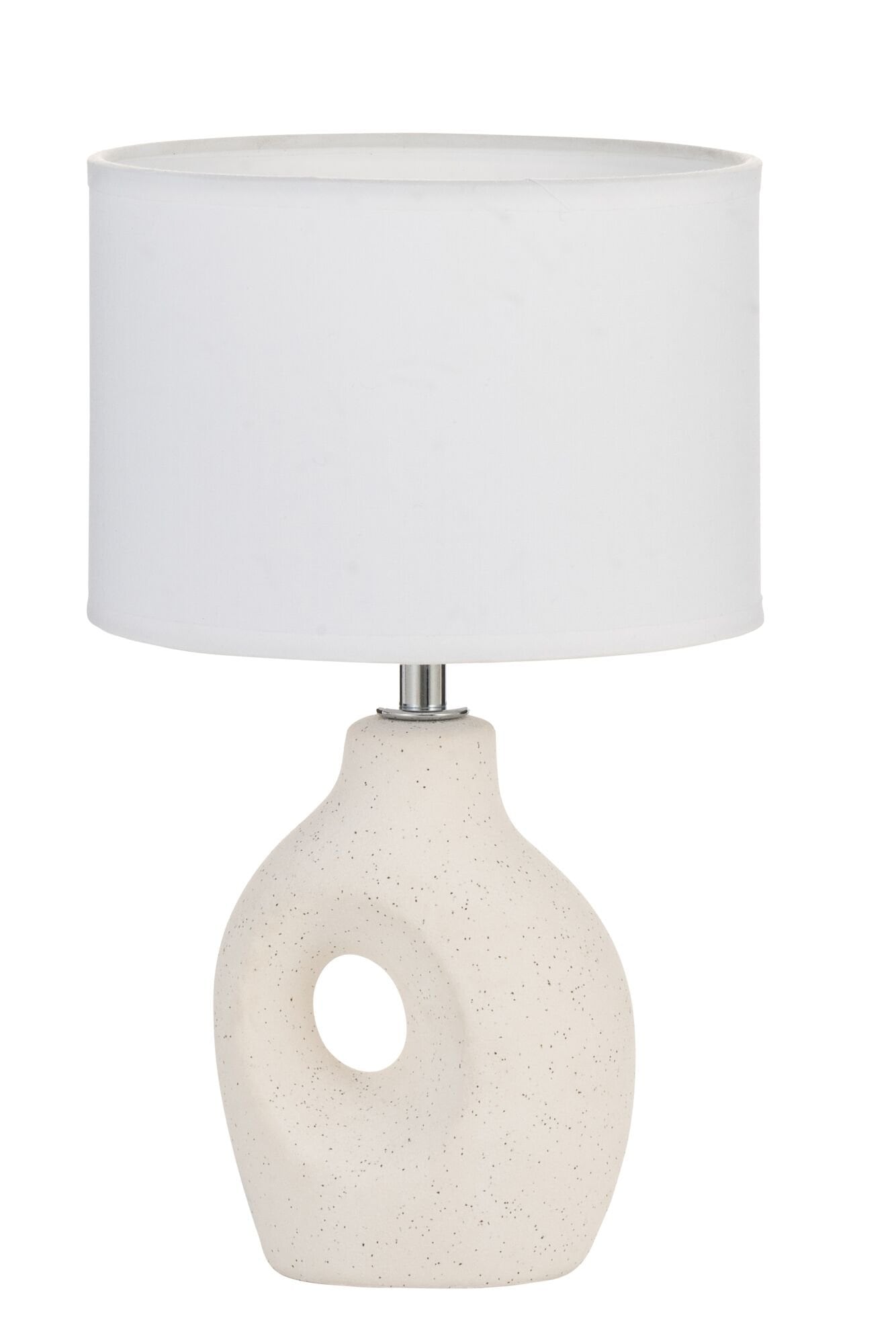 Pauleen Tischleuchte »Pure Crush max20W Weiß/Beige 230V Stoff/Keramik«, 1 flammig, Leuchtmittel E14 | ohne Leuchtmittel, E14