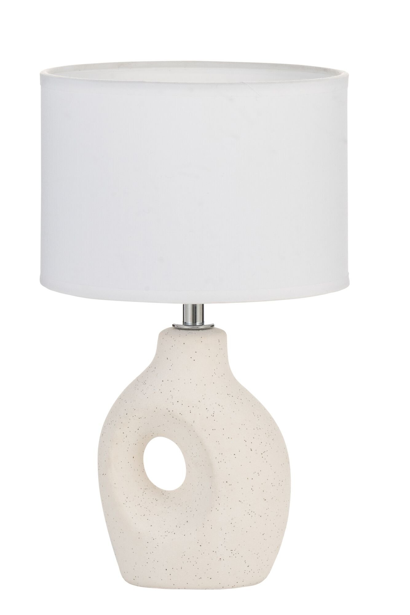Pauleen Tischleuchte »Pure Crush max20W Weiß/Beige 230V Stoff/Keramik«, 1 f günstig online kaufen