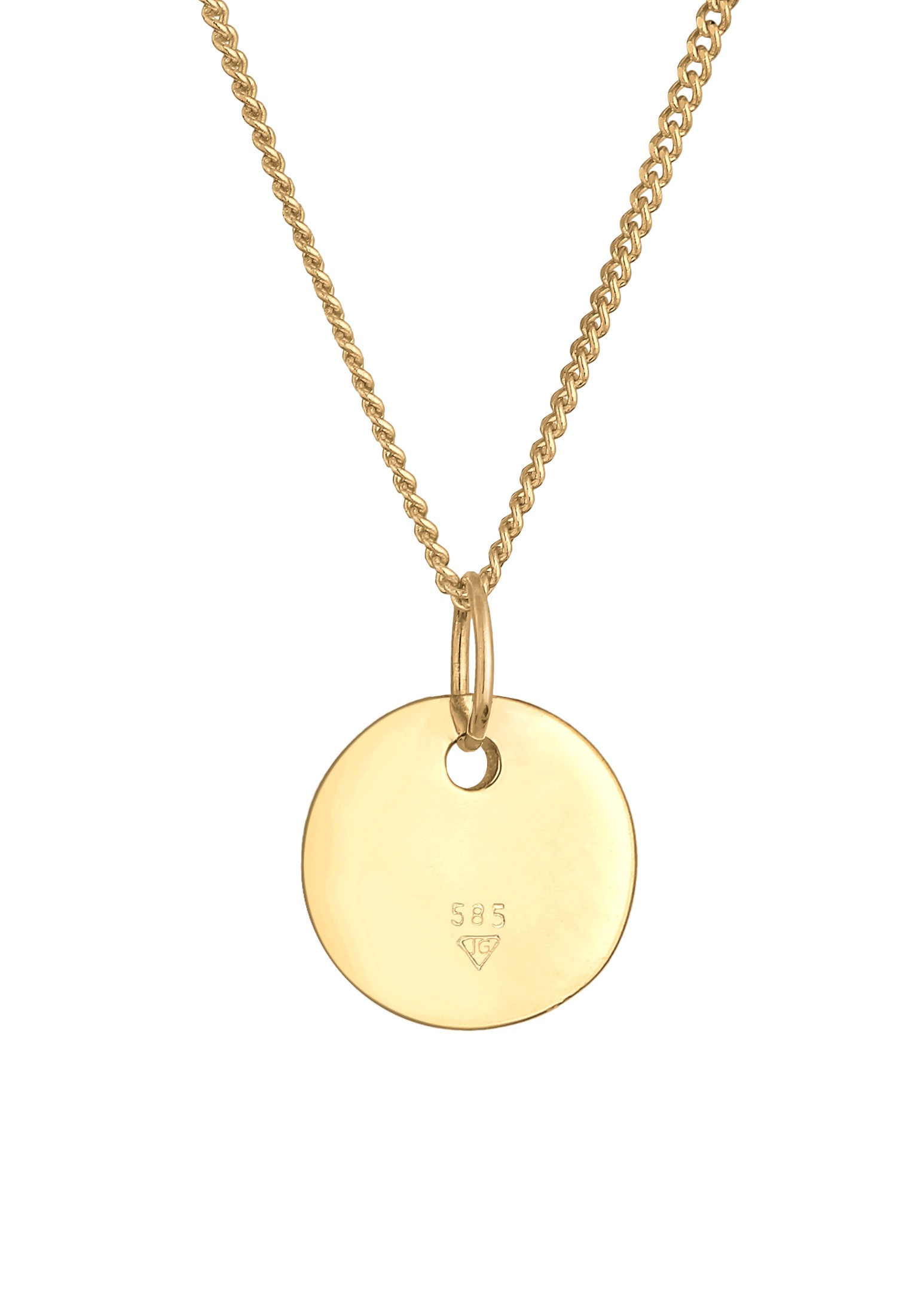 Elli Premium Kette mit Anhänger »Love-Schriftzug Liebe Wording 585 Gelbgold«