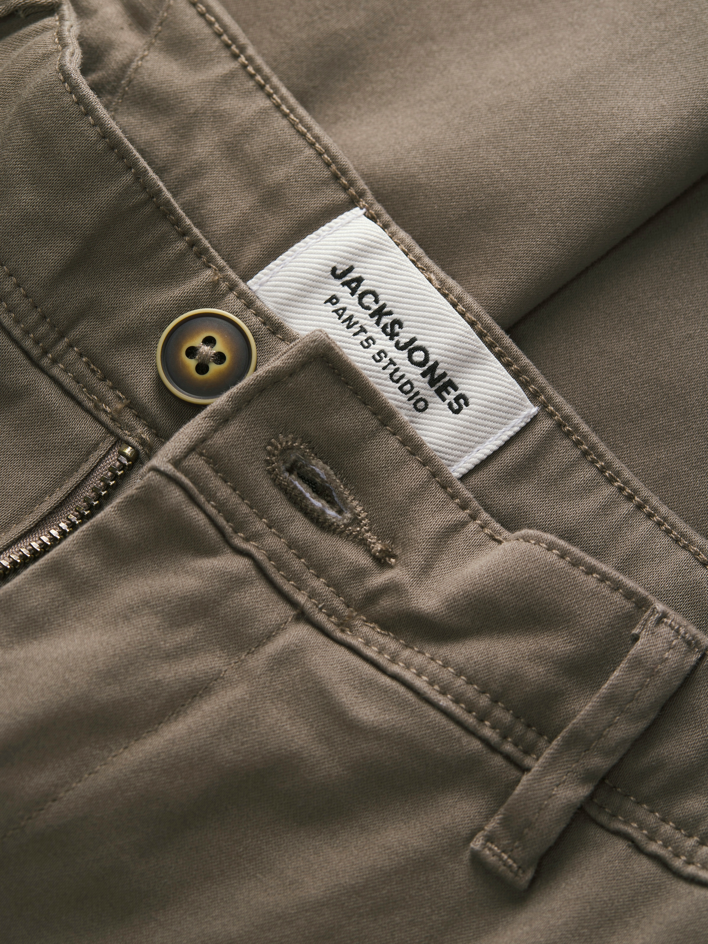 Jack & Jones Chinohose »JJIMARCO mit Badge und hohem Tragekomfort«  unifarben, modisch, slim fit, Baumwollmischung