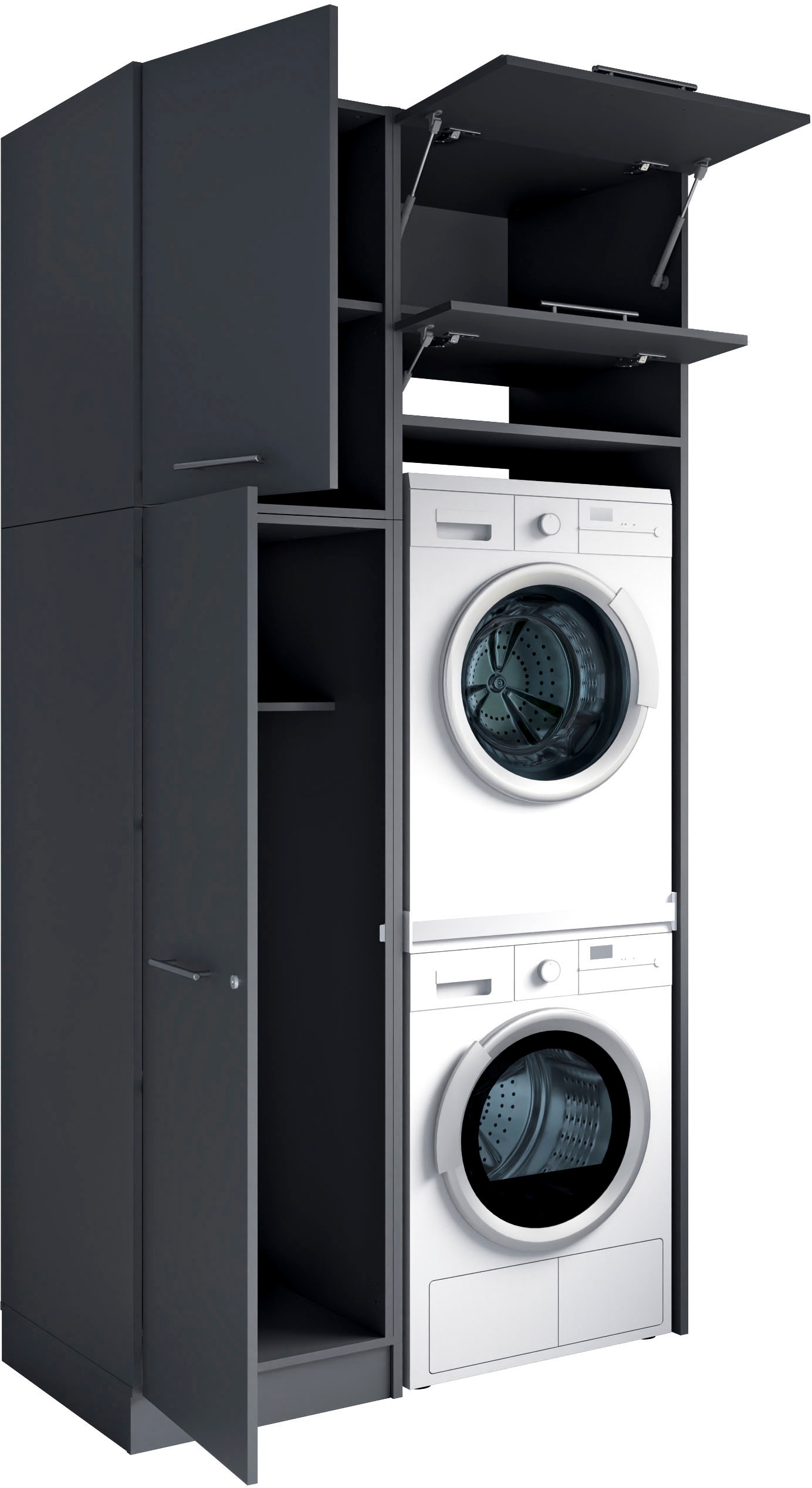 Laundreezy Mehrzweckschrank-Set »Laundreezy, 4-tlg. Mehrzweckschrank-Set B/H/T 118/238/68 cm« 4 Stk. tlg.