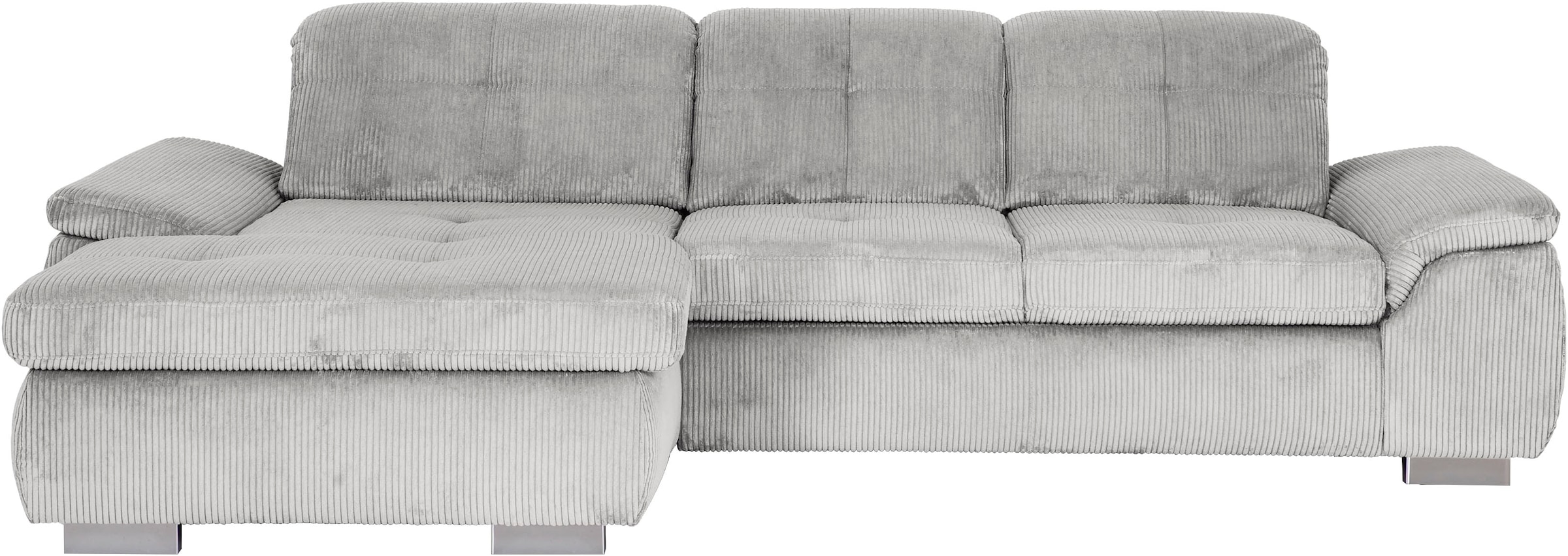 Die PlanBar Ecksofa »MP-IN16037 L-Form, Breite 289 cm, mit Kaltschaum-Polsterung« mit Sitztiefenverstellung & Zierkissen