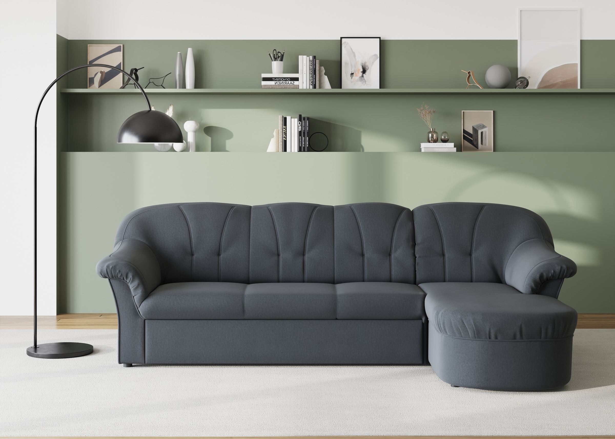 DOMO collection Ecksofa "Pegnitz L-Form", wahlweise mit Bettfunktion günstig online kaufen