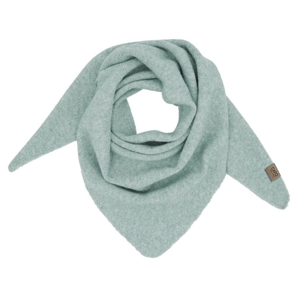 CAPO Dreieckstuch dezente Melange-Optik, weich, wärmend water