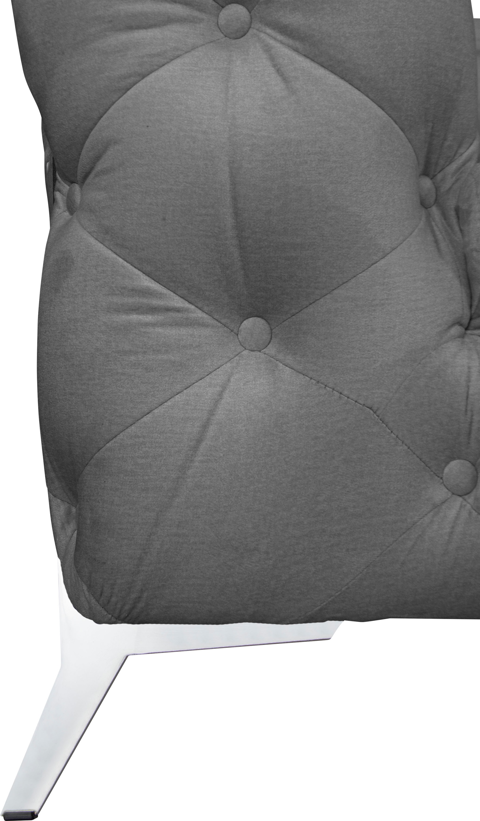 Home affaire Chesterfield-Sofa »Amaury L-Form« moderne Chersterfield-Optik, Breite 262 cm, Fußfarbe wählbar