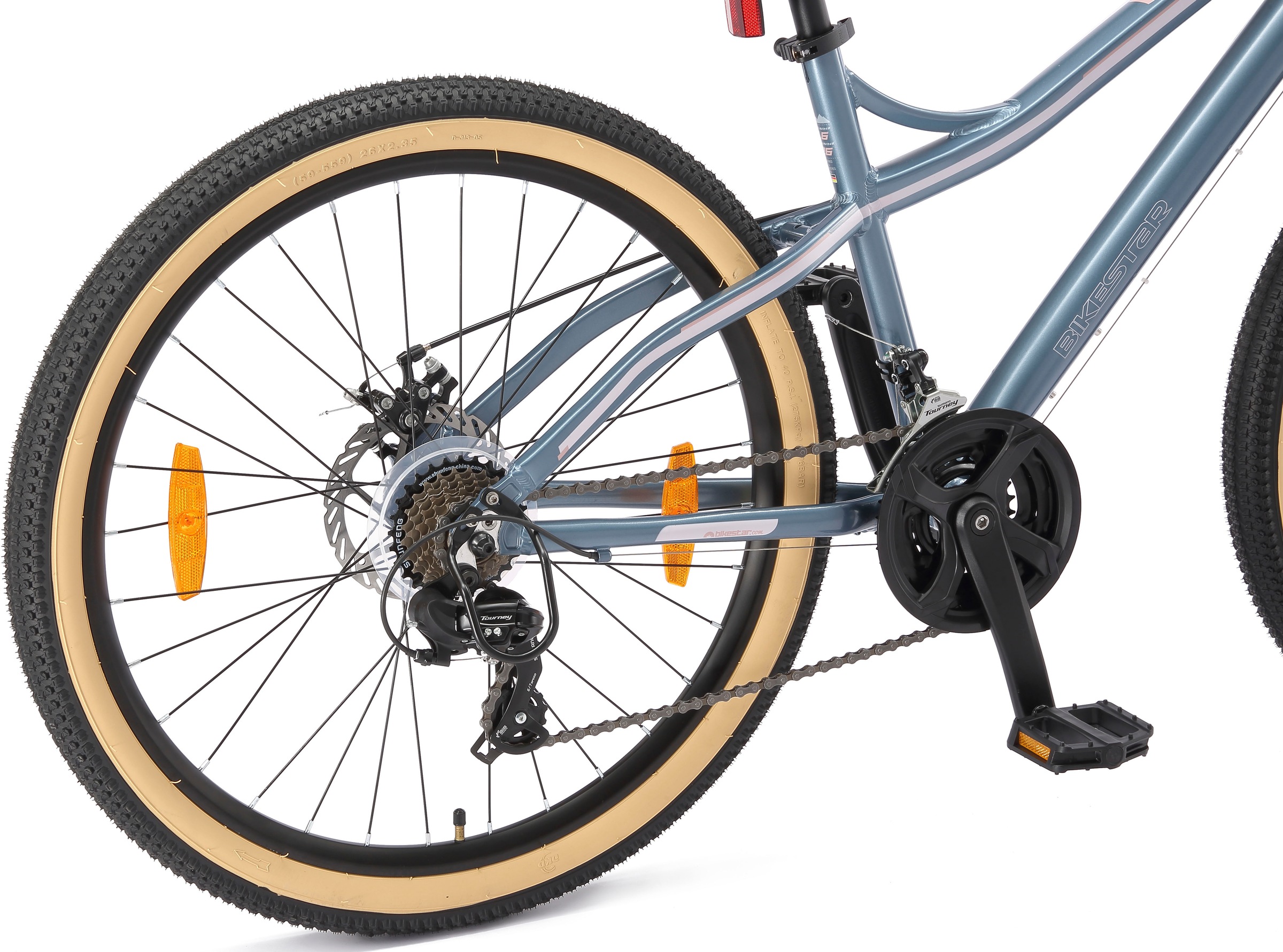 Bikestar Mountainbike 21 Gang Shimano RD-TY300 Schaltwerk Kettenschaltung für Damen und Herren, Kettenschaltung