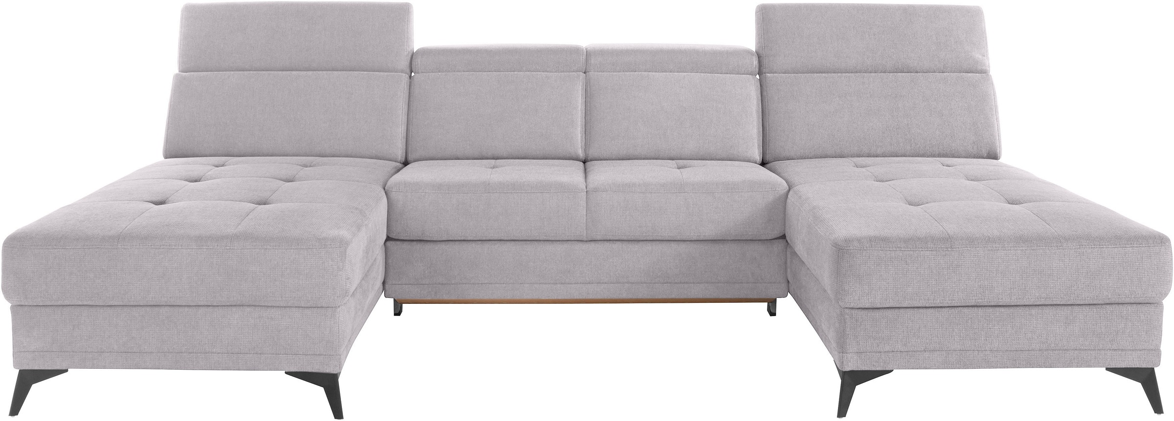 Home affaire Wohnlandschaft »Cardiz U-Form« inkl.Kopfteilverstellung und Fe günstig online kaufen