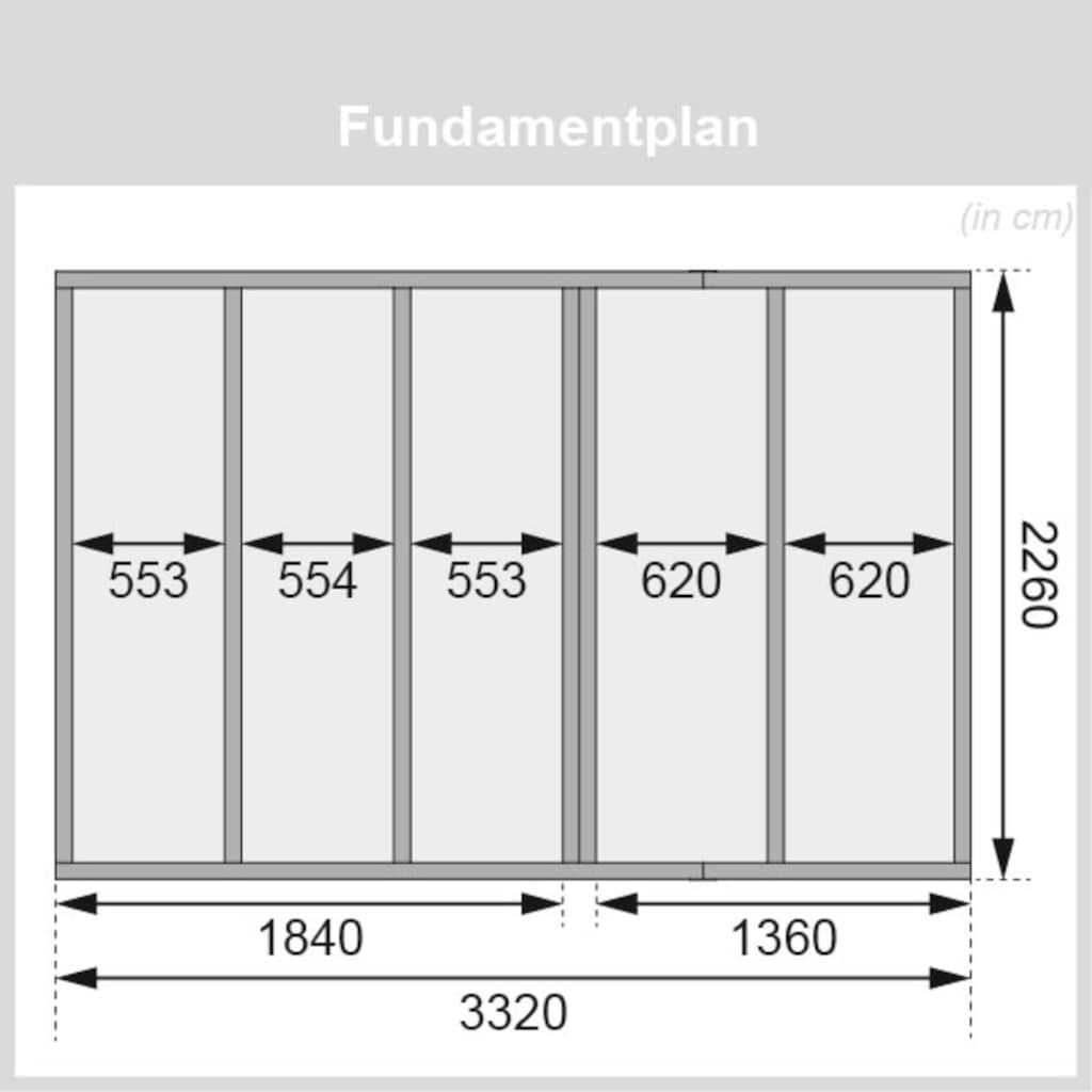 KONIFERA Saunahaus »Uwe 2«, 9-kW-Bio-Ofen mit ext. Steuerung