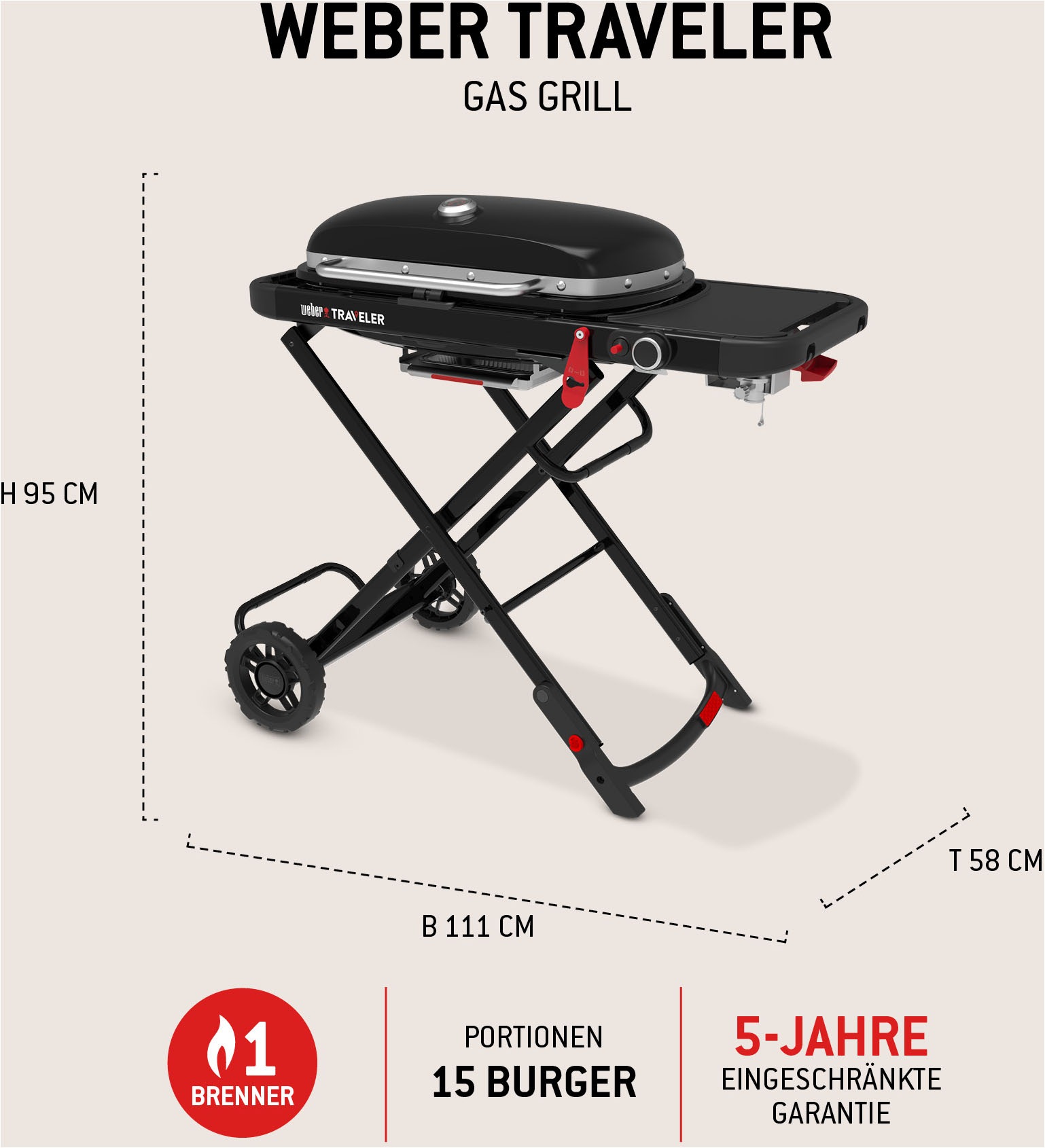 Weber Camping-Gasgrill »Traveler«