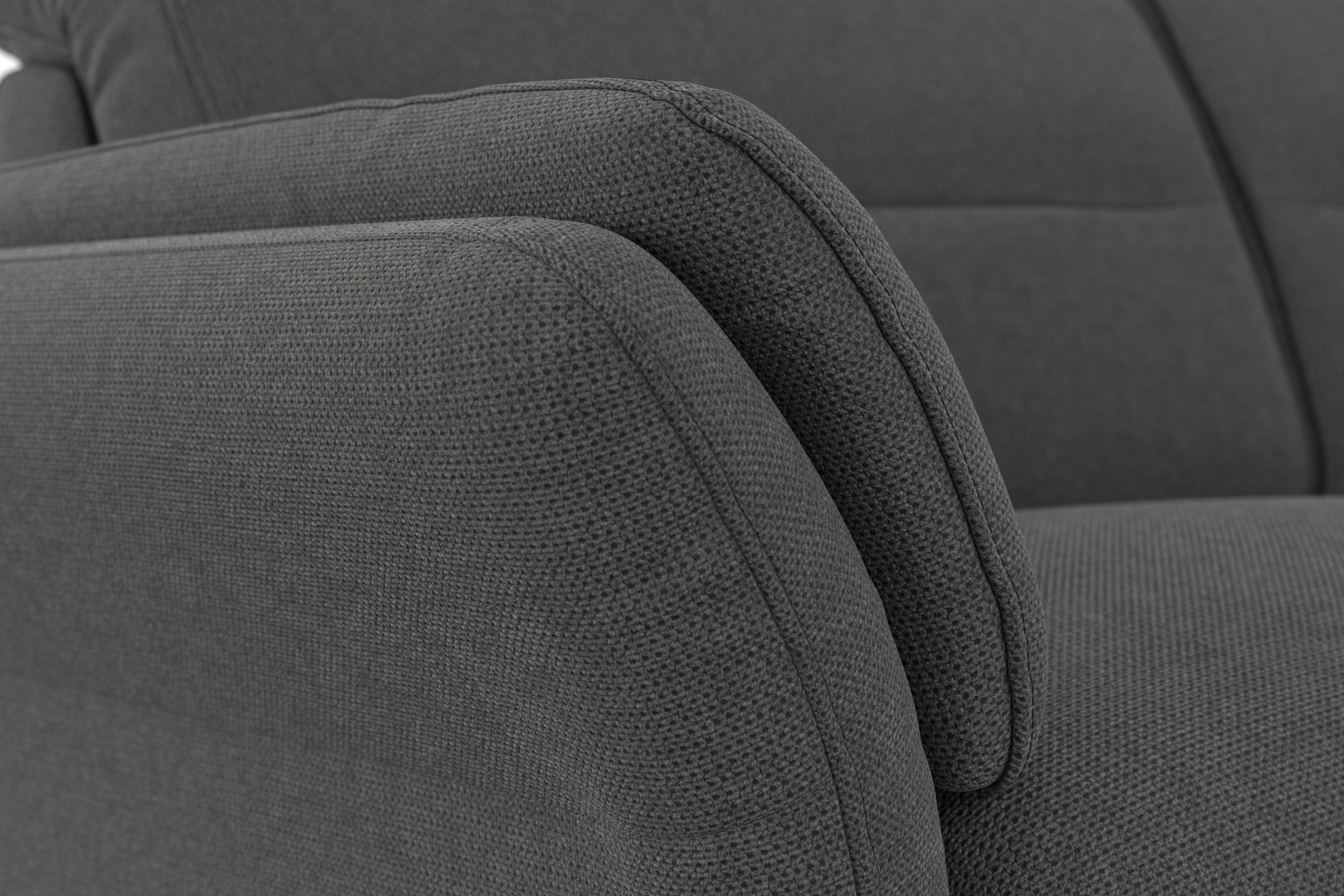 sit&more Ecksofa »Grenoble L-Form mit Federkern«, wahlweise mit Bettfunktion, Bettkasten, Arm- und Kopfteilverstellung