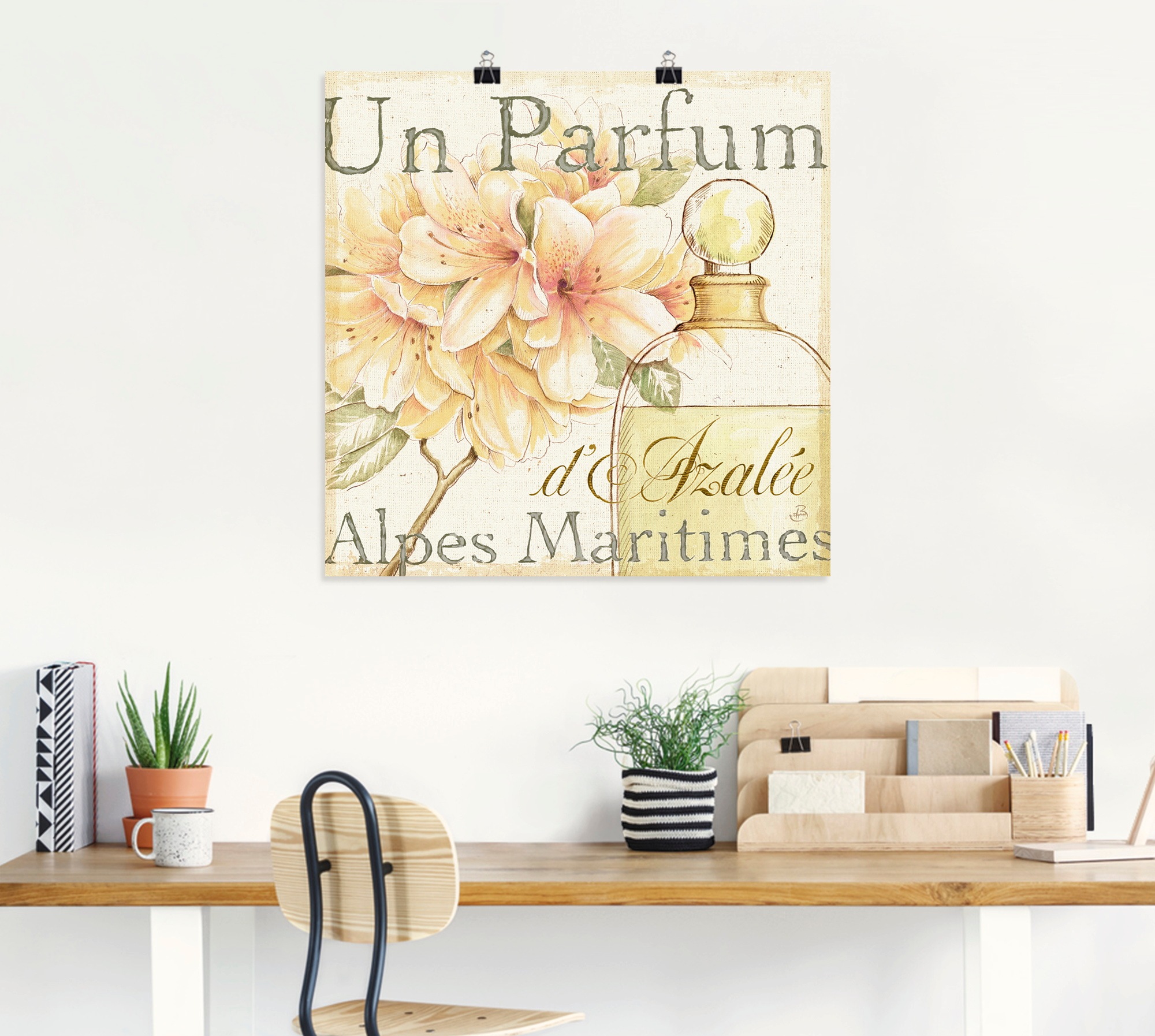 Artland Poster »Blumen und Parfum III«, Schilder, (1 St.), als Leinwandbild, Wandaufkleber oder Poster in versch. Größen