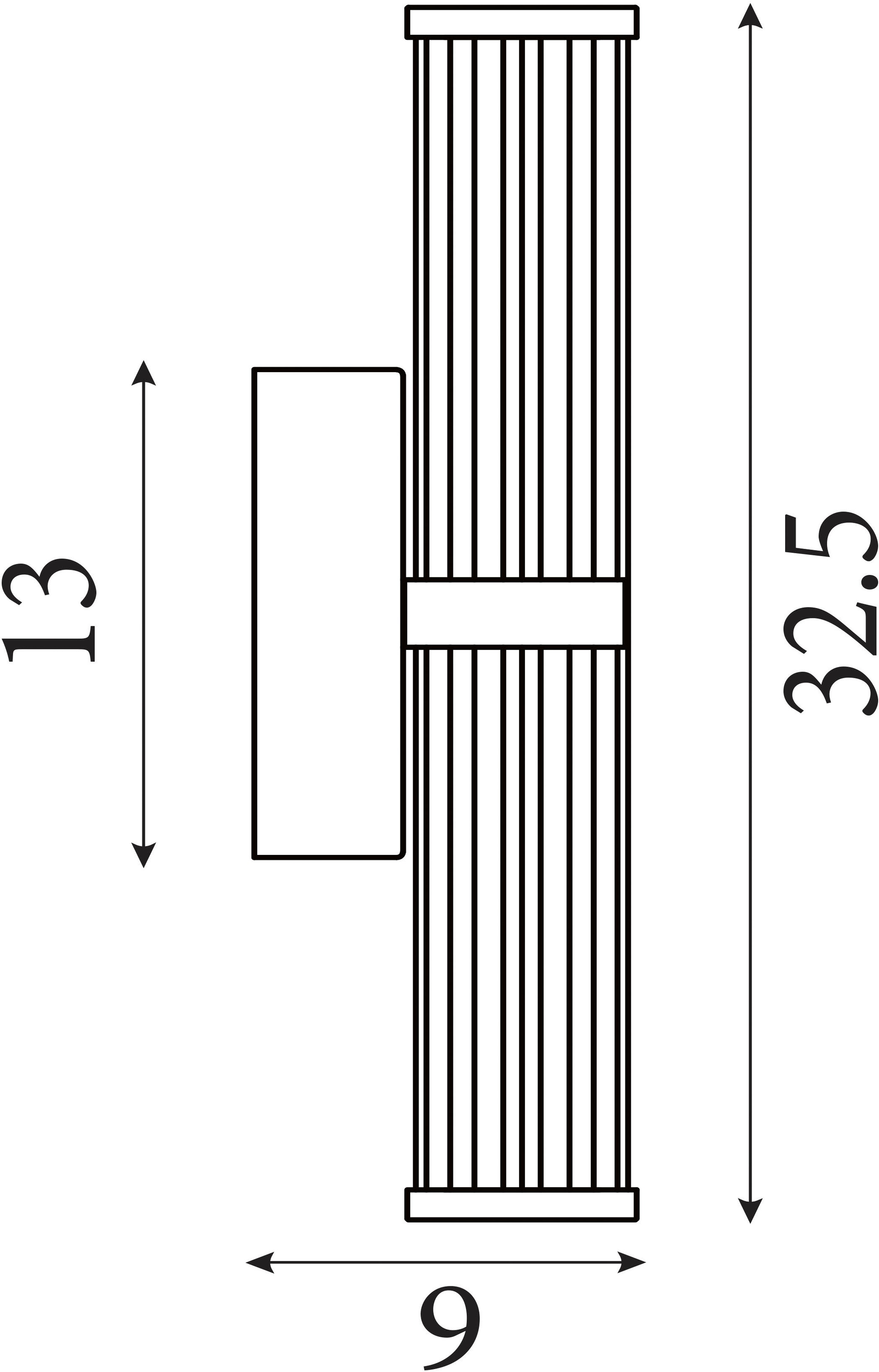 Searchlight Wandleuchte »Klemmwandlampe - Goldmetall, gerippter Klar- und Opaldiffusor« LED-Modul 1 Stk.