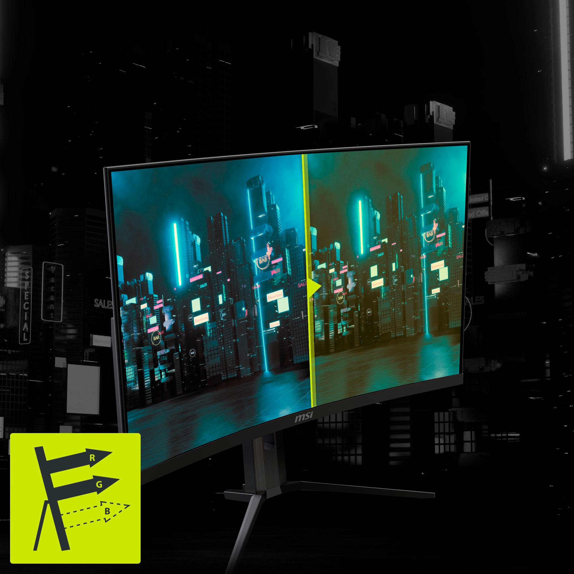 MSI Curved-Gaming-Monitor »MAG 321CUPDF«, 80 cm/32 Zoll, 3840 x 2160 px, 4K Ultra HD, 0,5 ms Reaktionszeit, 160 Hz
