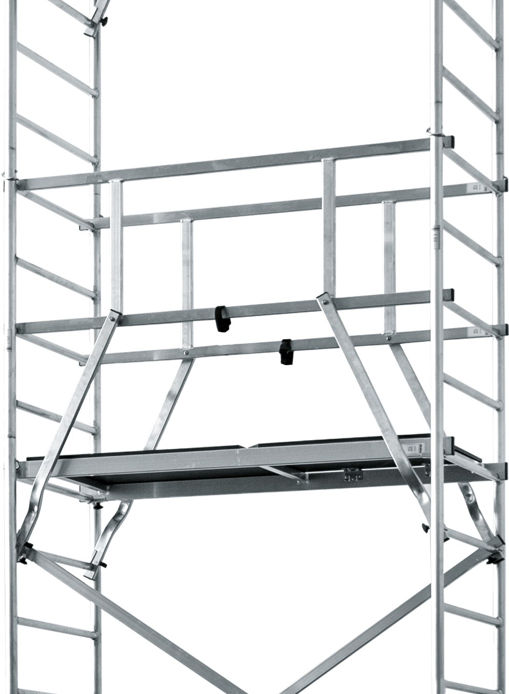 KRAUSE Arbeitsgerüst »ClimTec System«, Komplettgerüst, inkl. 1 Aufstockung und Fahrrollensatz