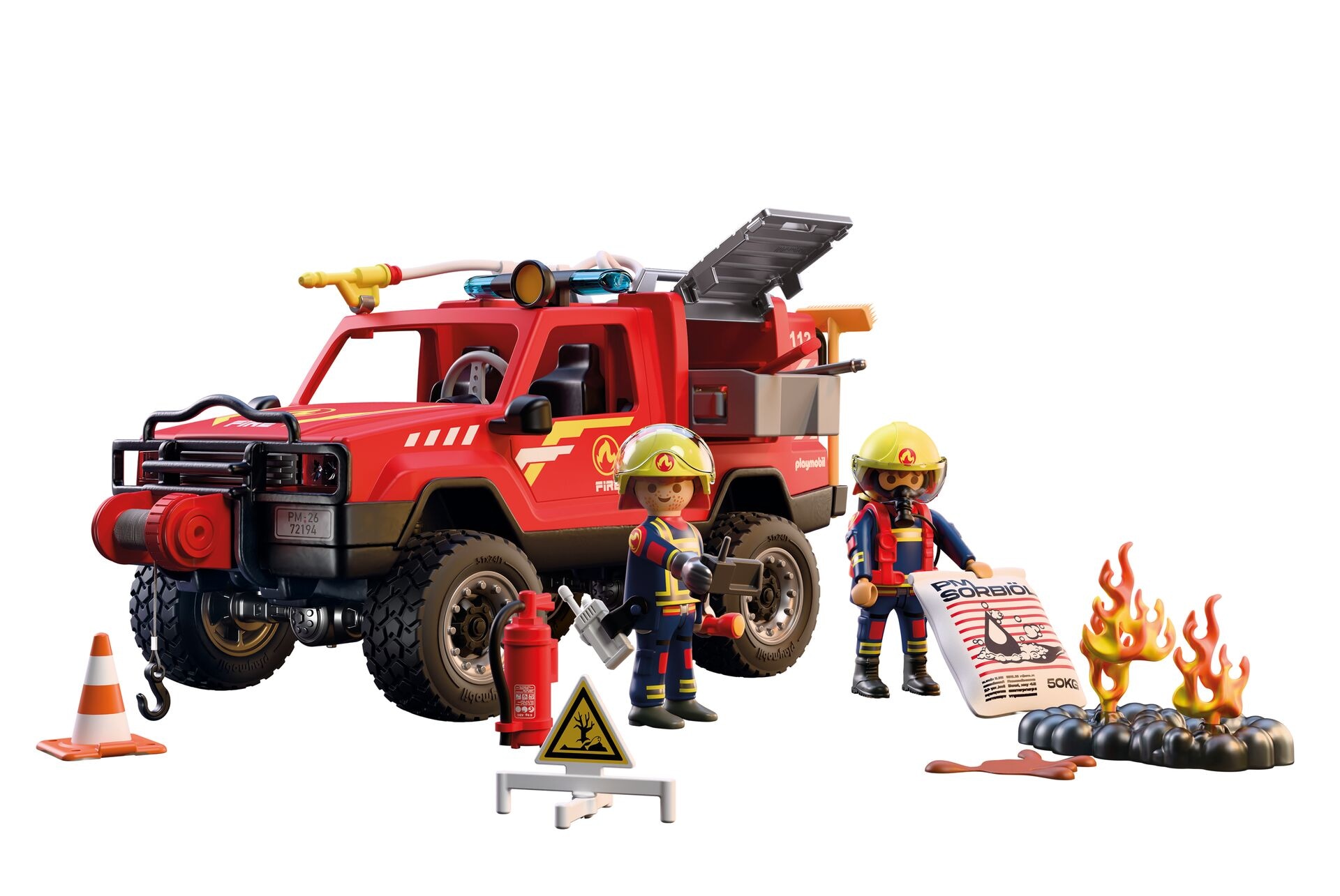 Playmobil® Konstruktions-Spielset »Feuerwehr-Pickup (72194), City Action« Made in Europe