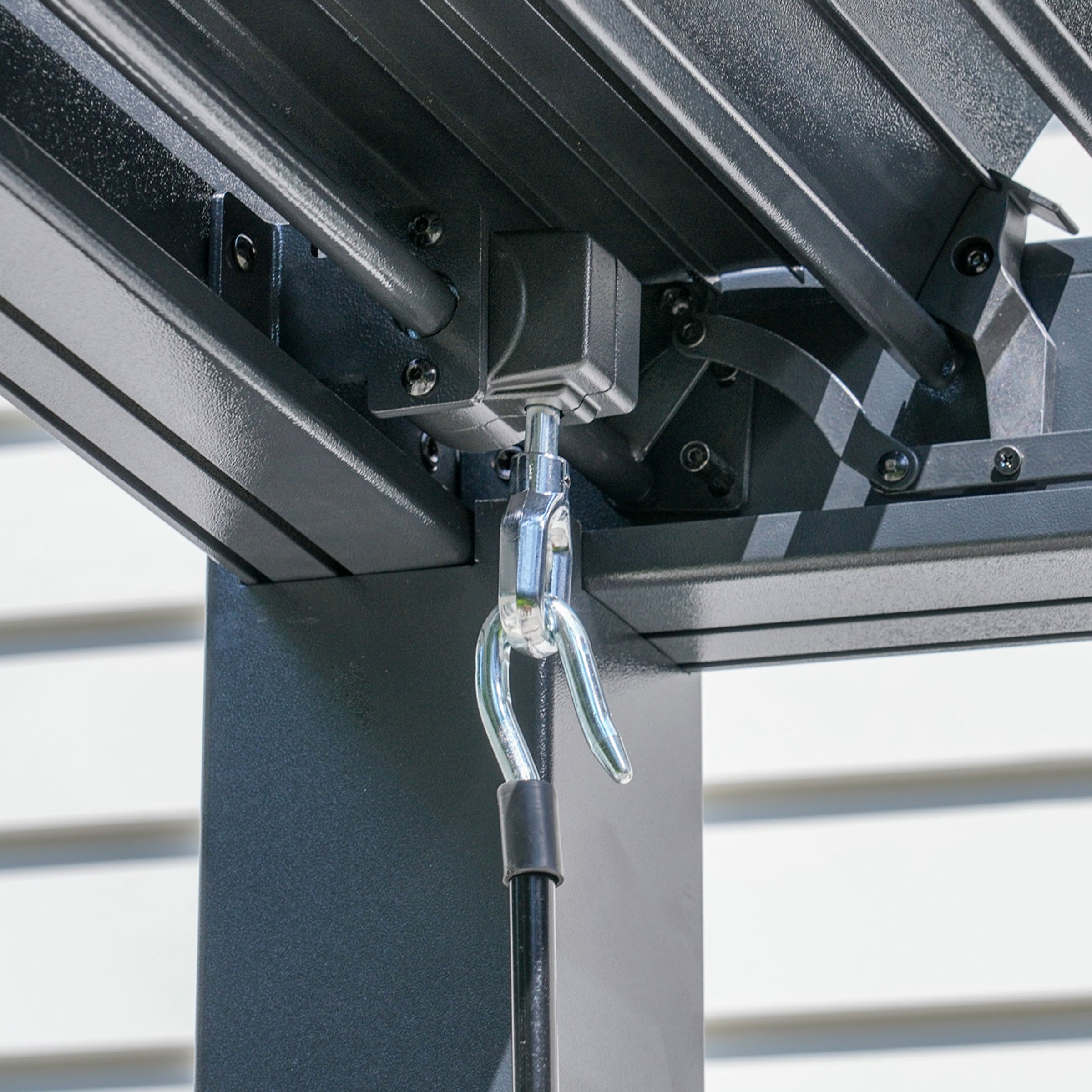 Sojag Terrassendach »Terrassenüberdachung Hana 1013 Schwarz« Mit individuell verstellbaren Lamellen