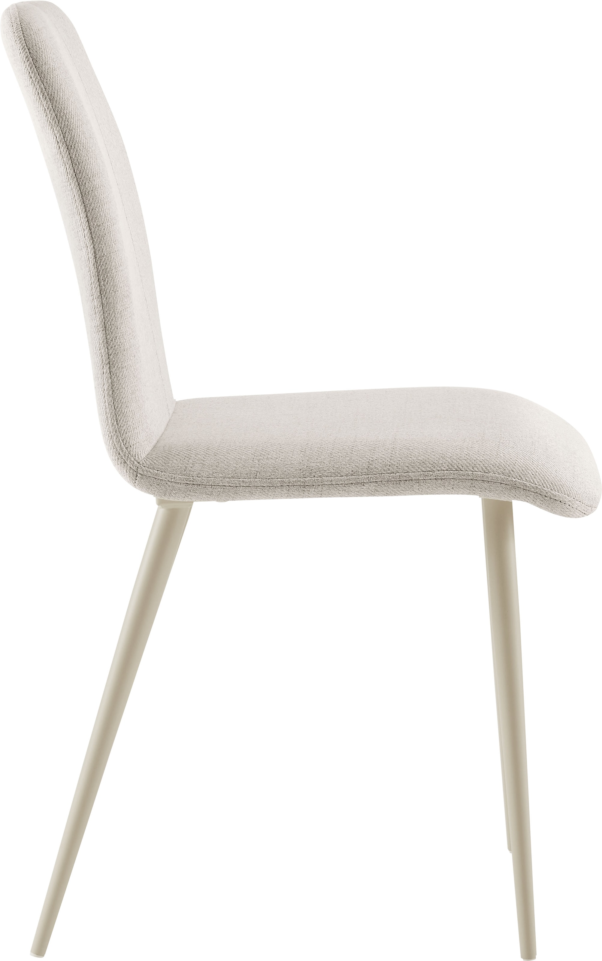 OTTO home 4-Fußstuhl »Allyae« (Set) edlem Strukturstoff, modernem Design und robustem Metallgestell