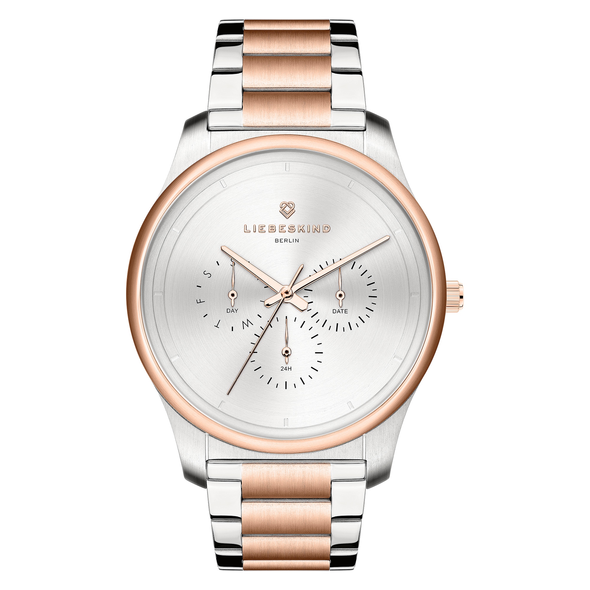 Liebeskind Berlin Multifunktionsuhr »Classic x Trends« Quarzuhr, Armbanduhr, Damenuhr, Edelstahlarmband, analog, Tag
