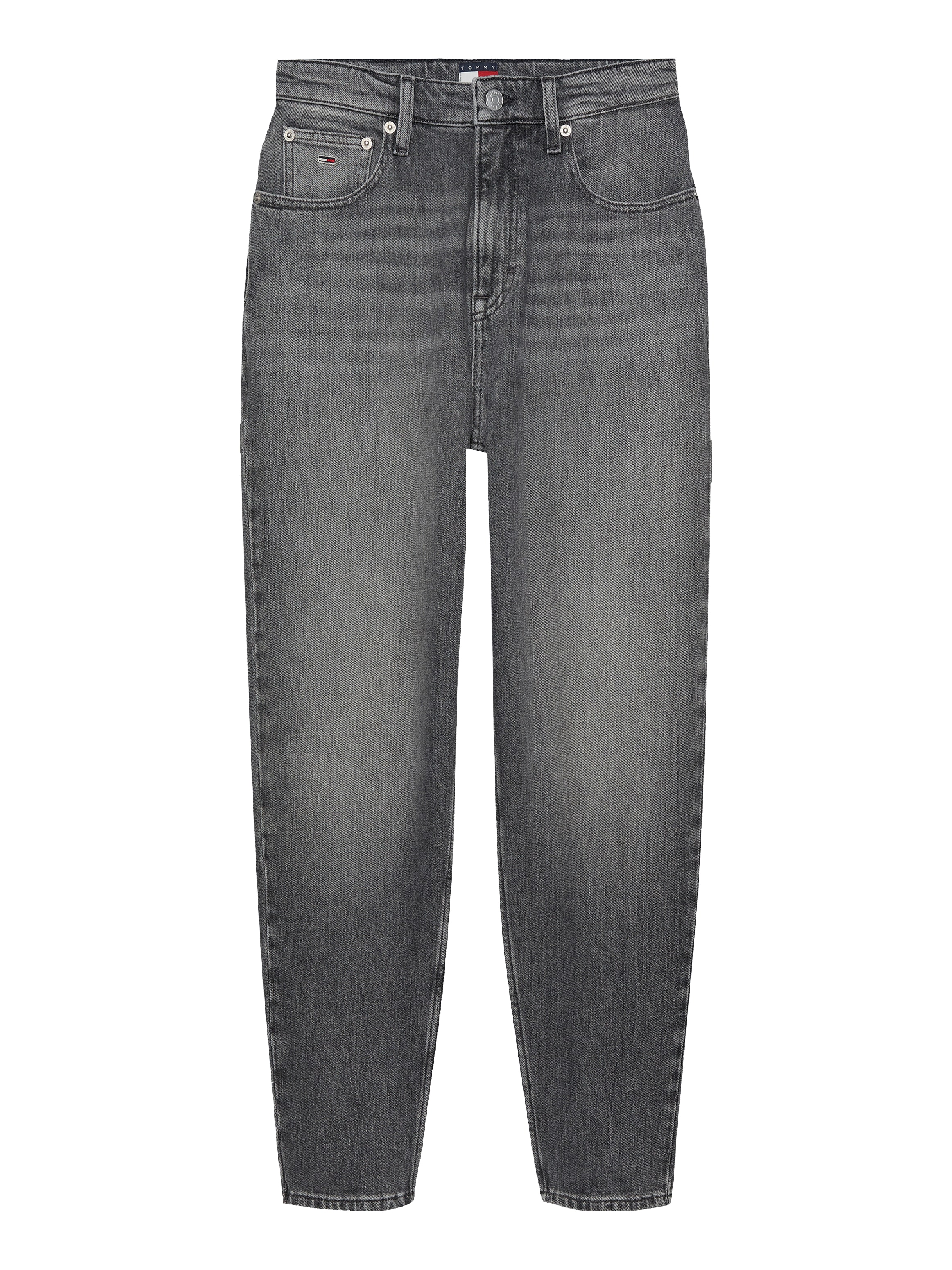 Tommy Jeans Mom-Jeans »MOM JEAN UH TPR«, mit Logo-Stickereien, in knöchelfreier Länge