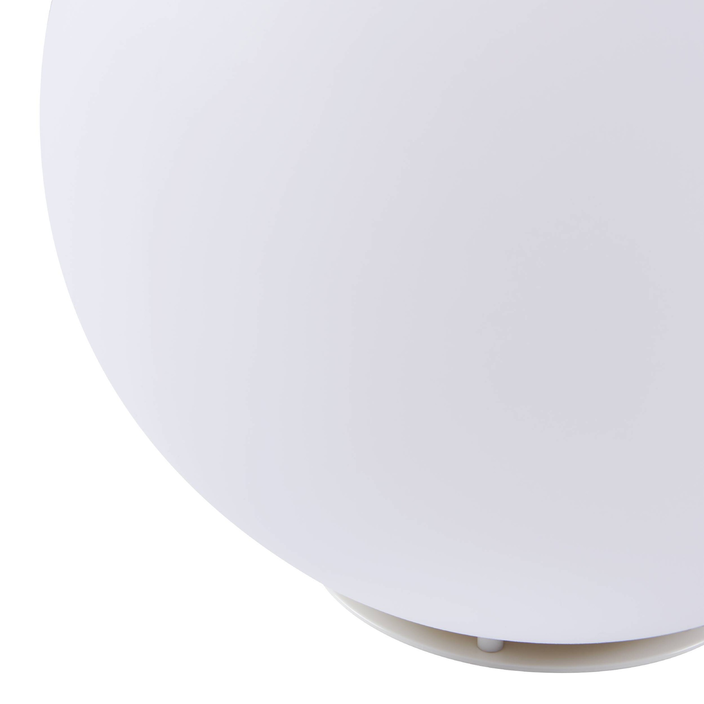 EGLO Stehlampe »Monterolo Garten Kugel, Stehlampe, Außenleuchte, Kunststoff, E27, IP65« E27 1 Stk. Stehleuchte - H39 x Ø39 cm - weiß - 1X40W exkl.