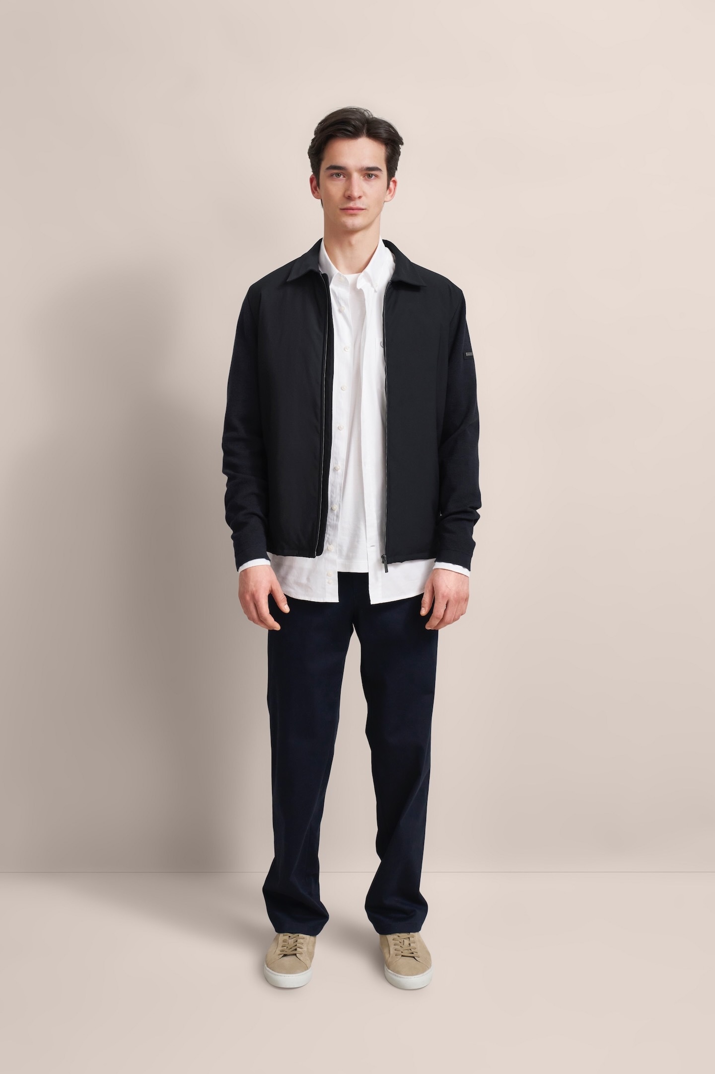 bugatti Strickjacke, mit Polokragen