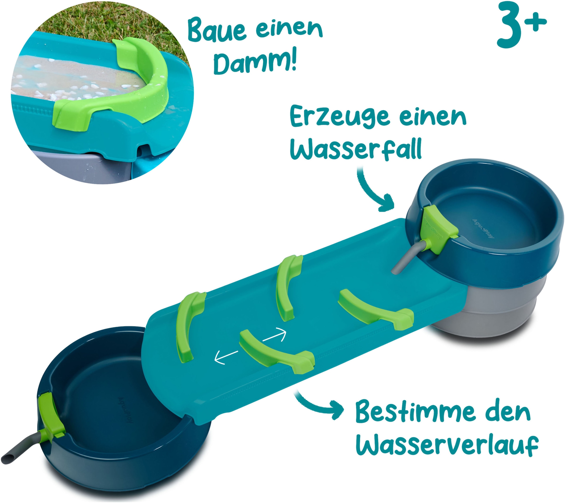 Aquaplay Wasserbahn »Matschbahn Mudway RUN« Made in Germany