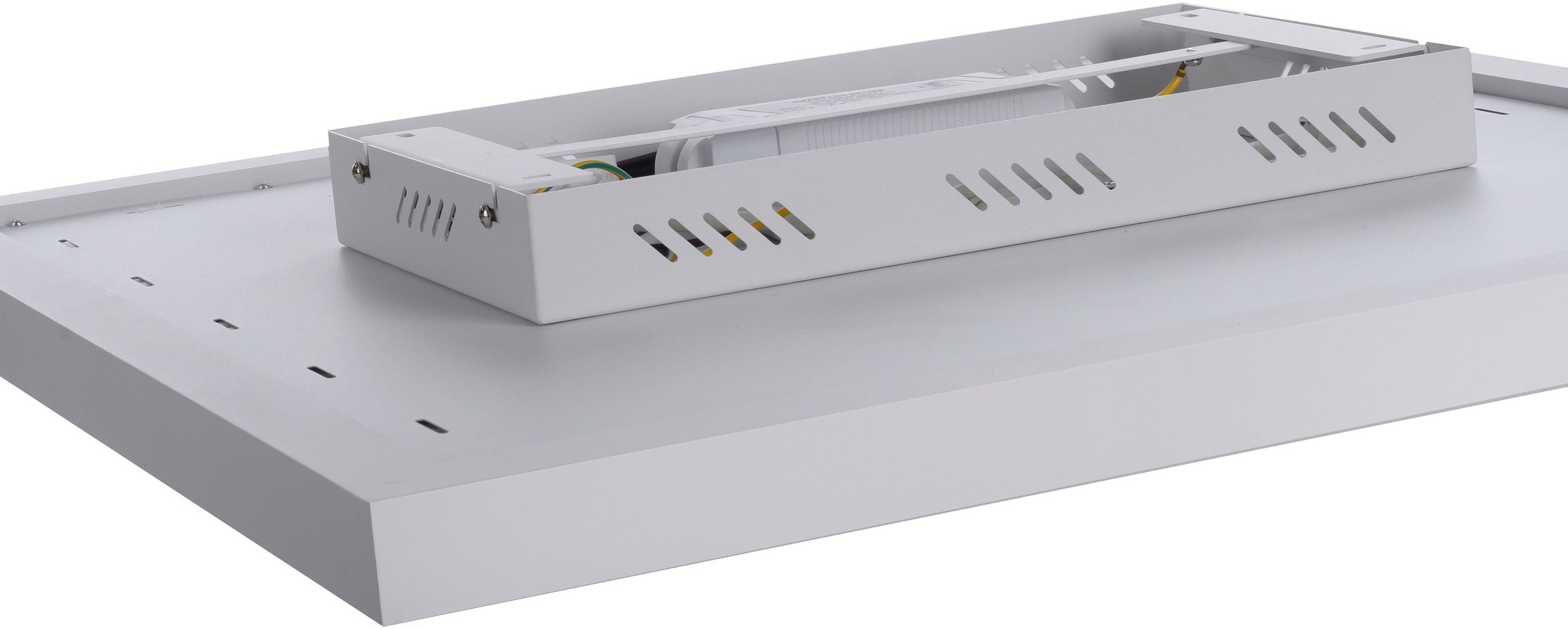 JUST LIGHT Deckenleuchte »BEROA«, 1 flammig, Leuchtmittel LED-Board | LED fest integriert, Deckenpanel mit IR-Heizung 450W, Funk Fernbed., Funkthermostat