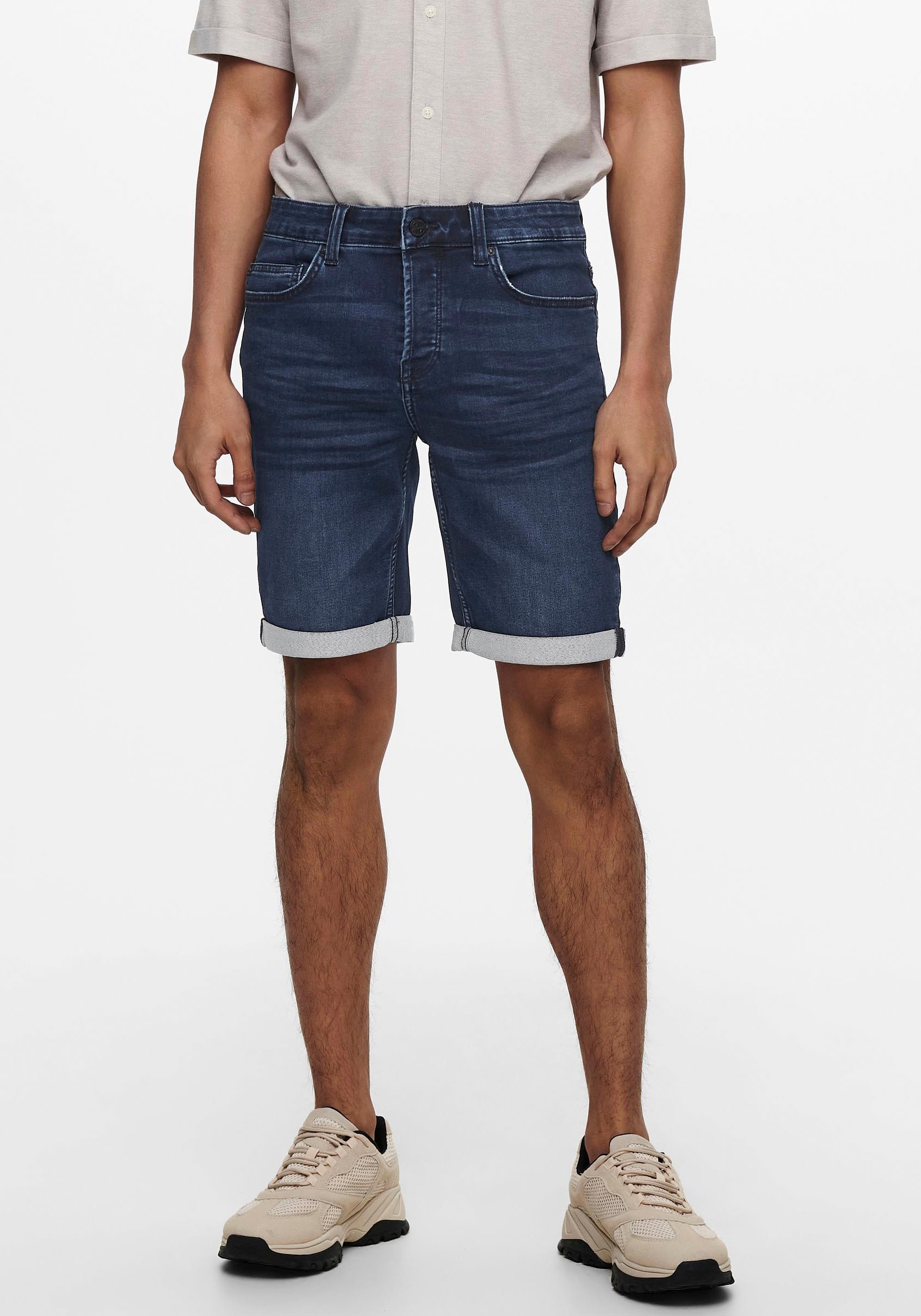 Bild von ONLY & SONS Jeansshorts »ONSPLY LIGHT BLUE 5189 SHORTS DNM NOOS«