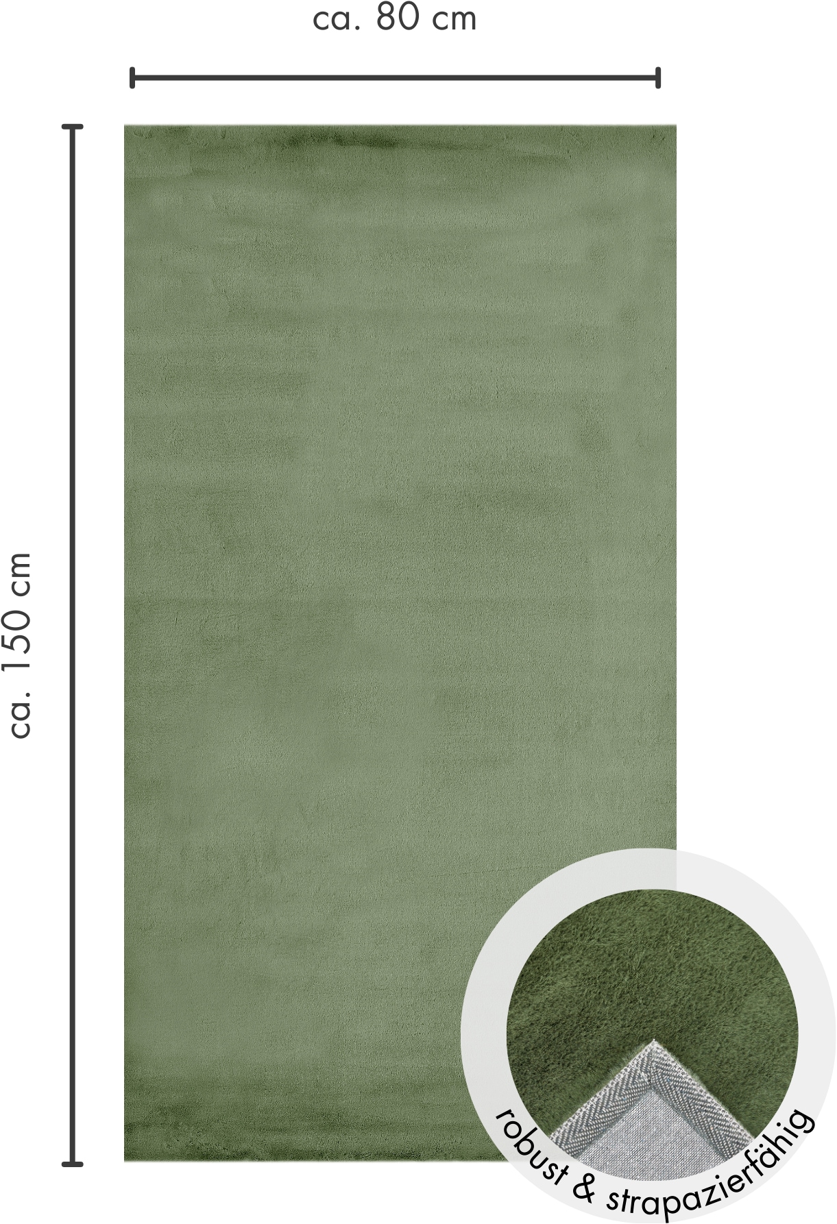 LUXOR living Fellteppich »Novara«, rechteckig, 30 mm Höhe, Kunstfell, Kaninchenfell-Haptik, besonders weicher Hochflor