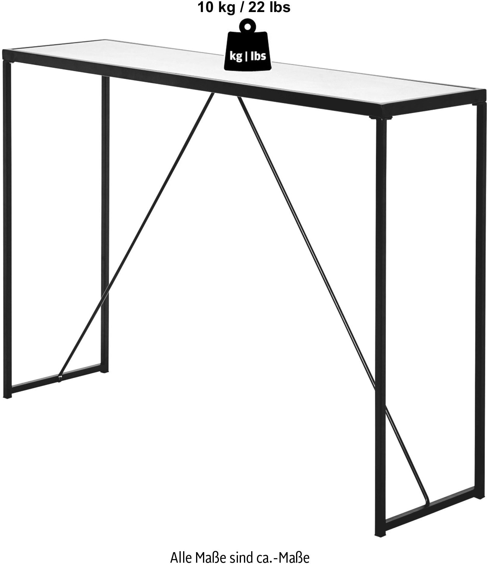 Jahnke Konsolentisch »GLAM CONSOLE«, Breite ca. 111 cm, Beistelltisch