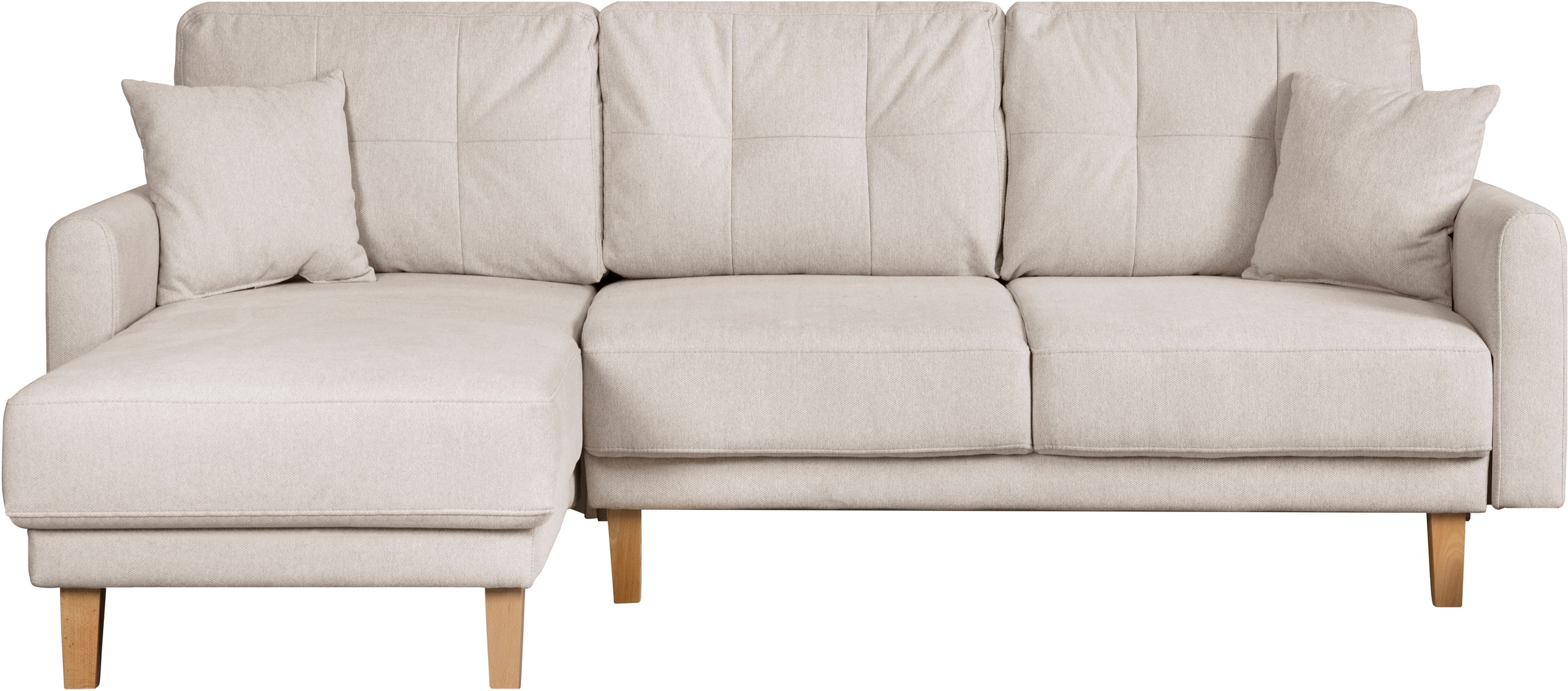 Home affaire Ecksofa »TRIPLO optionale Schlafsofa mit Bettkasten, Maße B/T/H: 234/164/89 cm«, L-Form wahlweise mit Bettfunktion - Liegefläche 132x210 cm