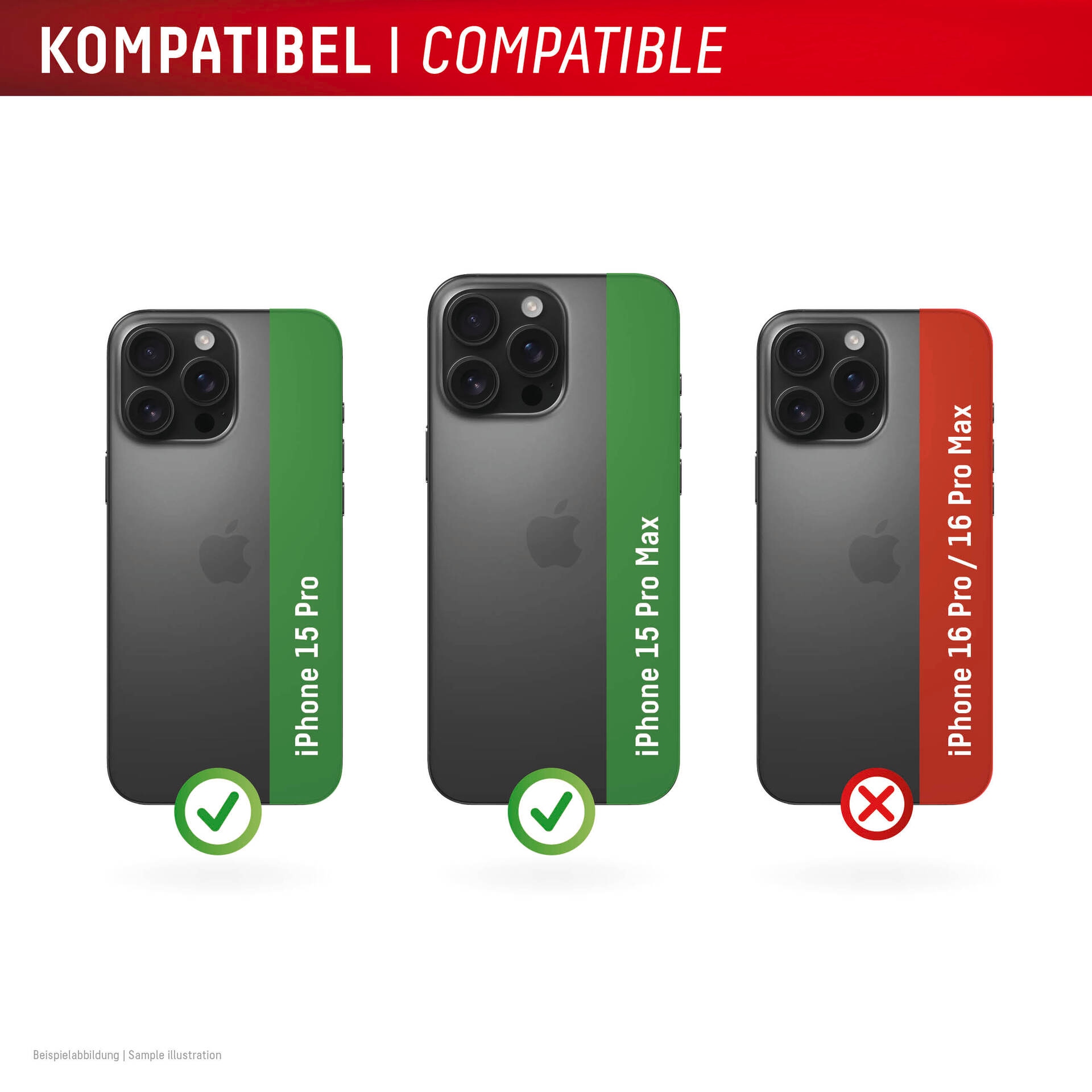 Displex Kameraschutzglas »Camera Lens Glass All-In-One Protector Full Cover« für Apple iPhone 15 Pro;Apple iPhone 15 Pro Max Packung, 2x All-In-One Glas,  Objektivschutz, Kameraschutz, kratz- & stoßfest