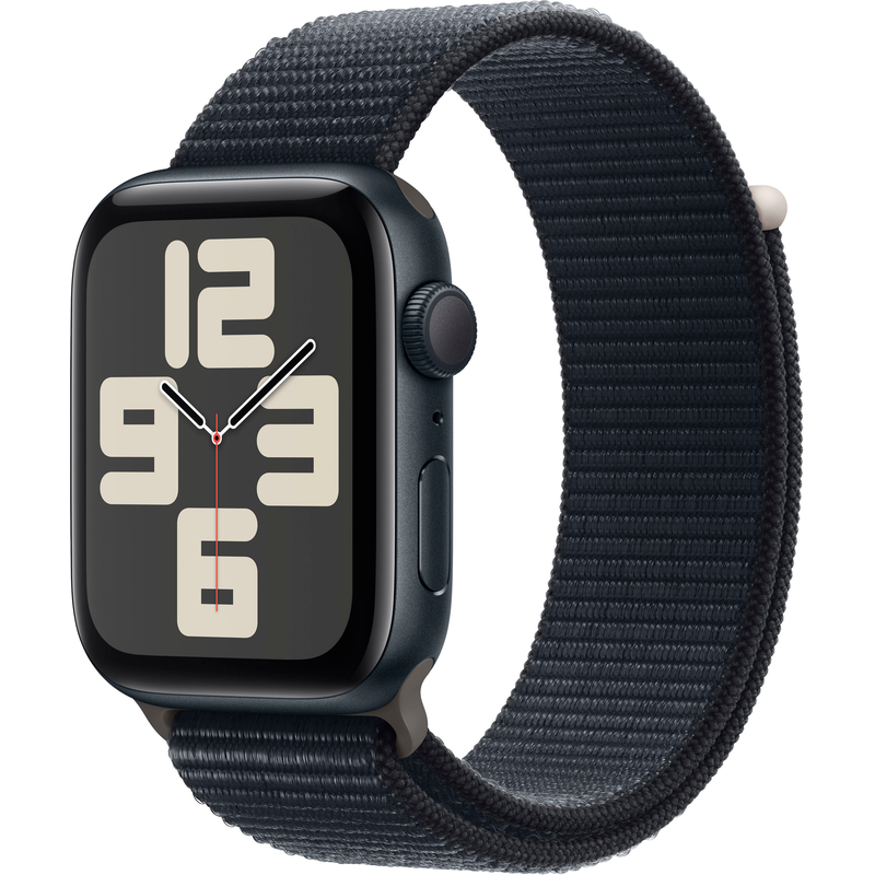 APPLE Smartwatch »Watch SE Aluminium« (4, 4 cm / 1, 73 ′′) Watch OS 10;Siri;EKG;Herzfrequenz Mitternacht