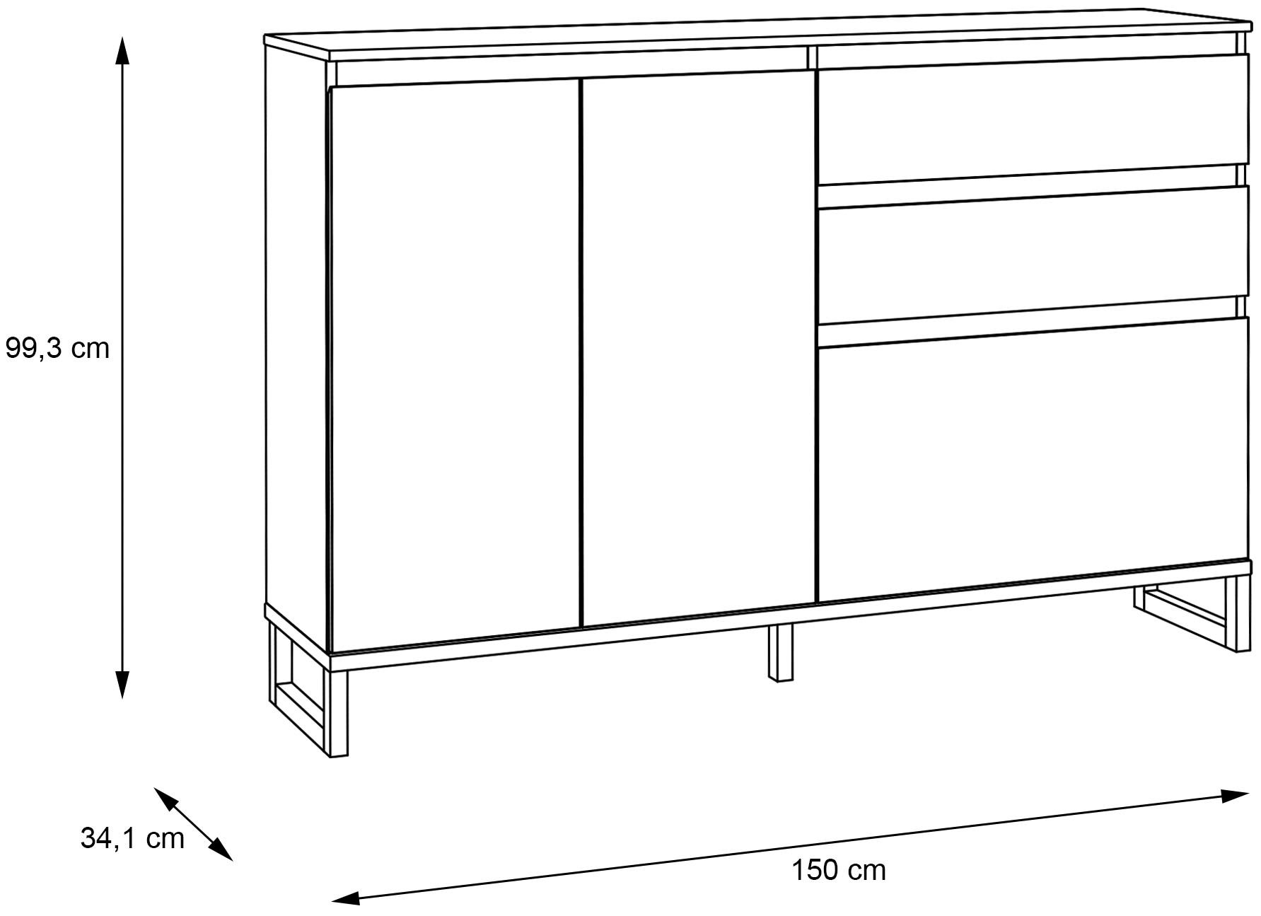 FORTE Schuhschrank »Quayle«
