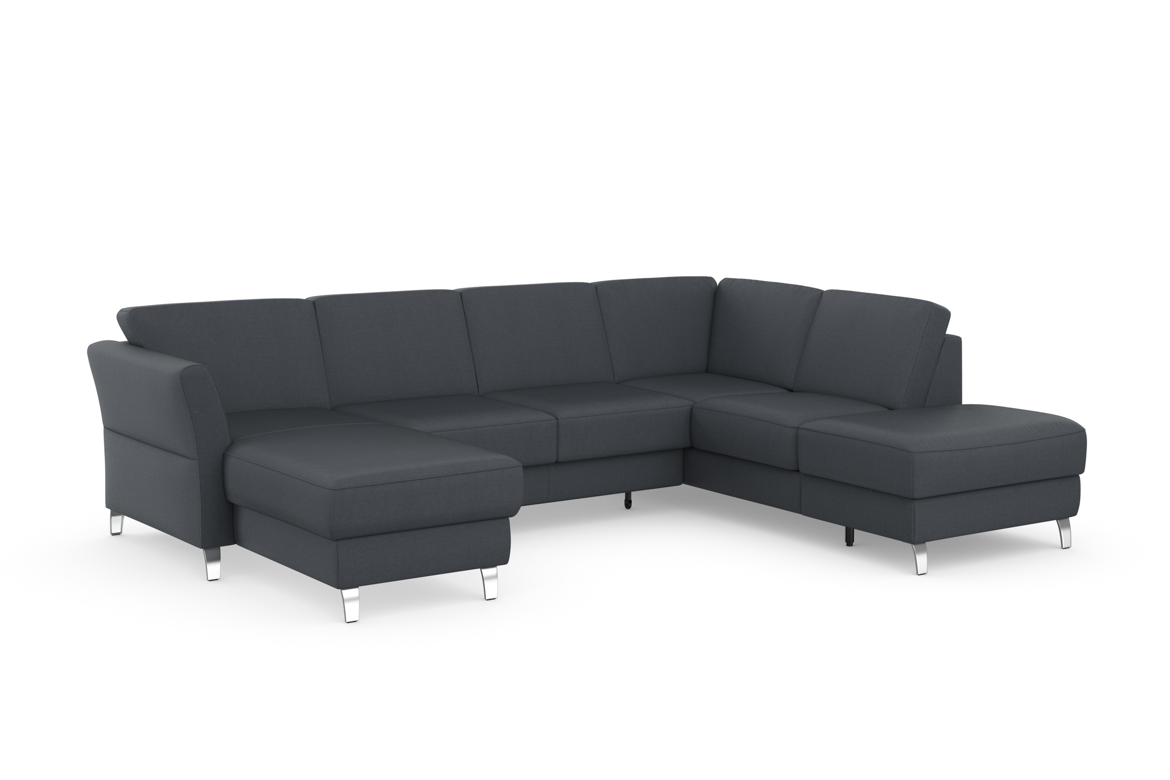 sit&more Wohnlandschaft »Visby U-Form«, Wahlweise mit Bettfunktion und Stauraum, frei im Raum stellbar