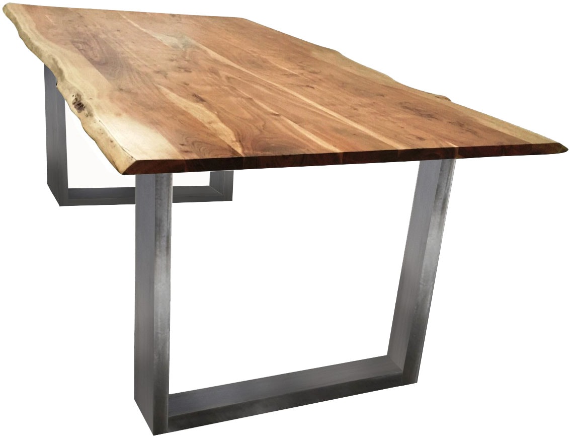 SIT Esstisch »Tops&Tables«, mit Tischplatte aus Wildeiche, mit Baumkante wie gewachsen, Vintage